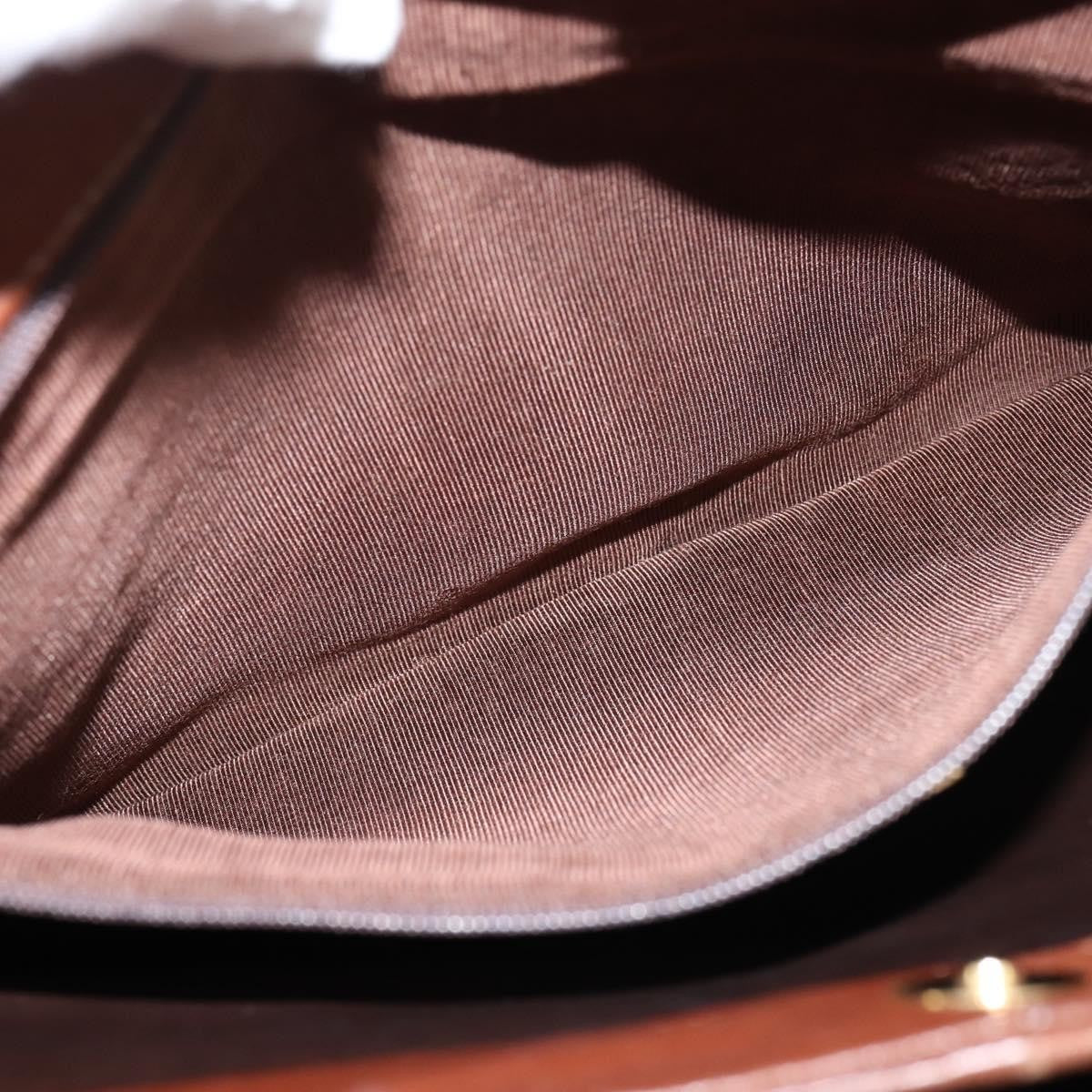 Bally Vintage Leather Brown Leather Tote Bag Bag (Pre-Owned)