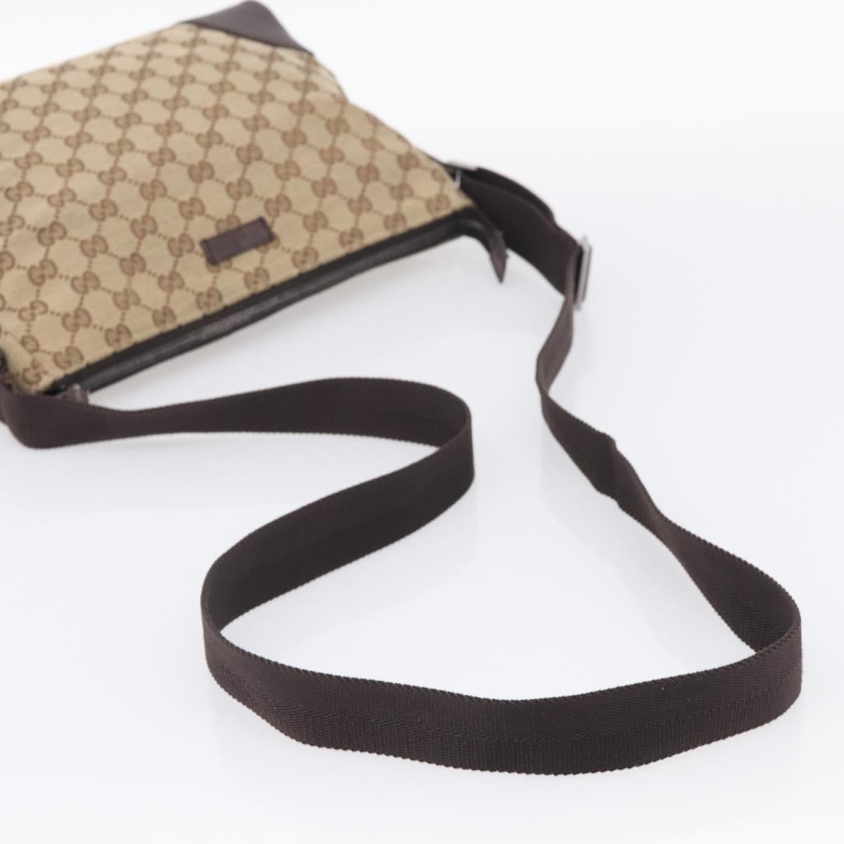 Gucci Joy Messenger Gg Canvas Brown Canvas Handbag (Pre-Owned)