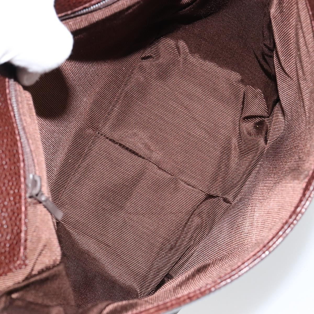 Givenchy Shoulder Leather Brown Leather Shoulder Bag Bag (Pre-Owned)