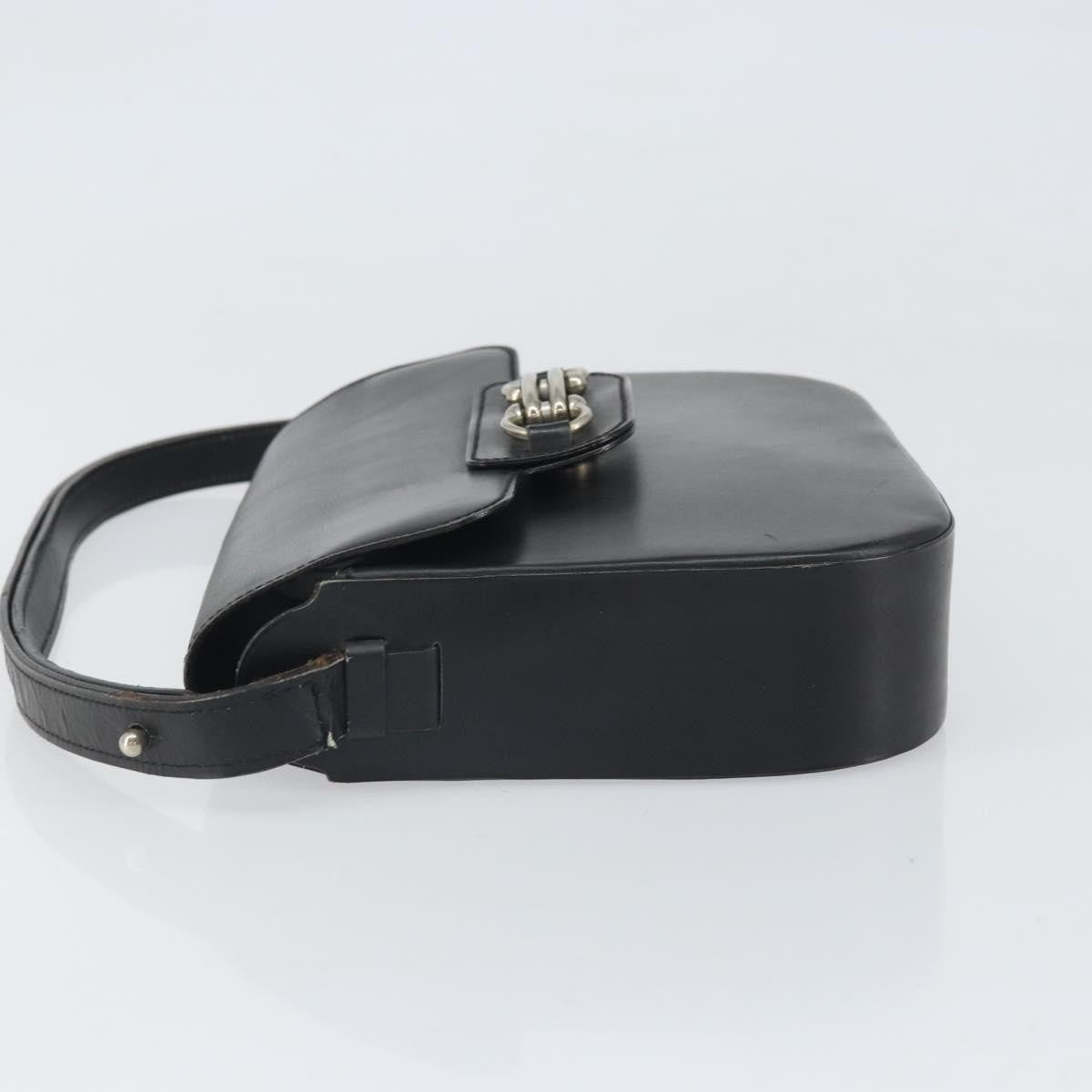 Christian Dior Shoulder Leather Black Leather Shoulder Bag Bag (Pre-Owned)