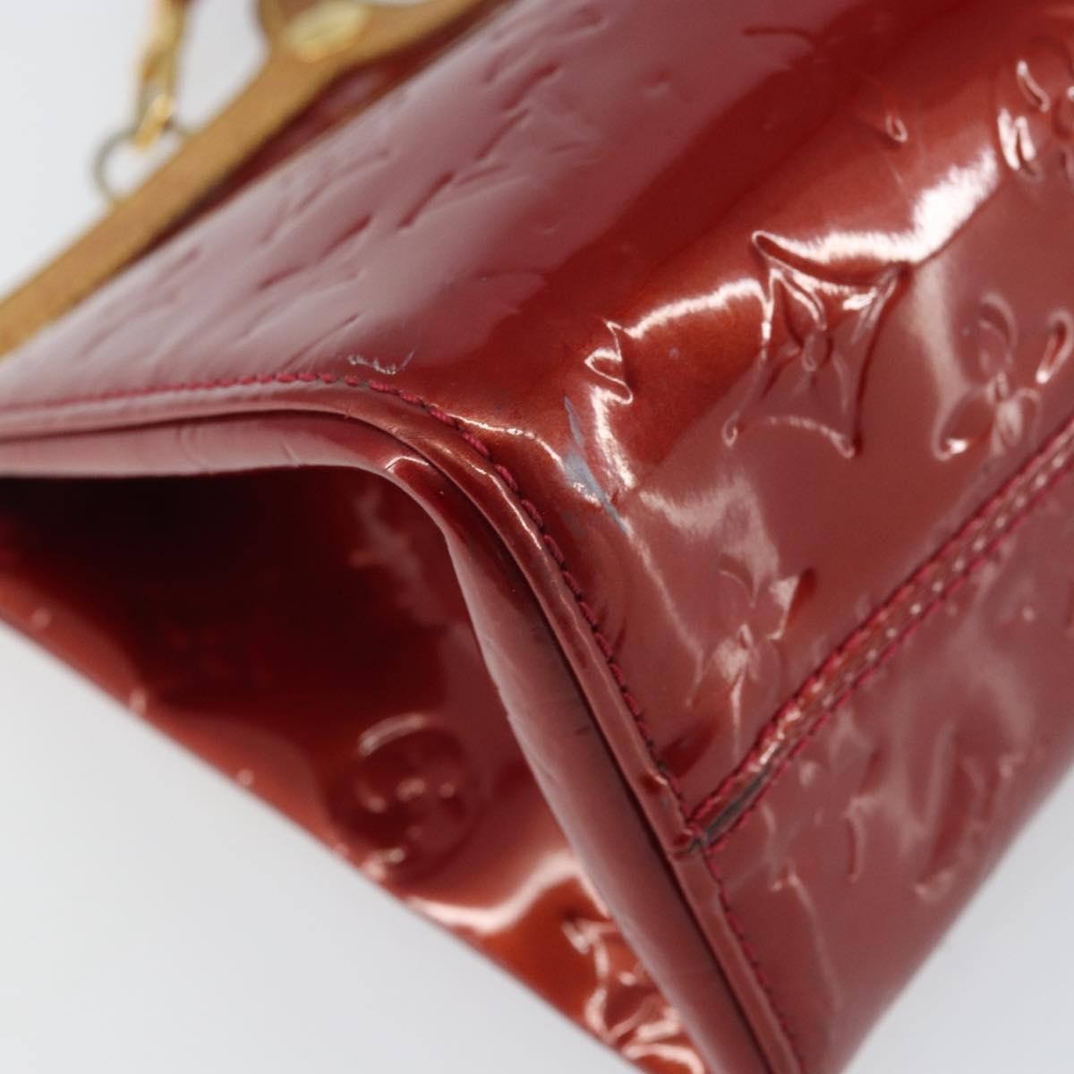 Louis Vuitton Roxbury Drive Monogram Vernis Red Patent_Leather Handbag (Pre-Owned)