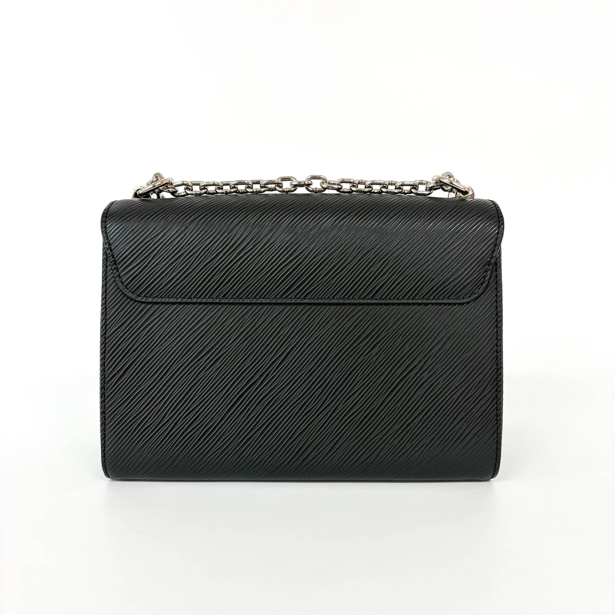 Louis Vuitton Twist Handbag Epi Leather Black Leather Handbag (Pre-Owned)
