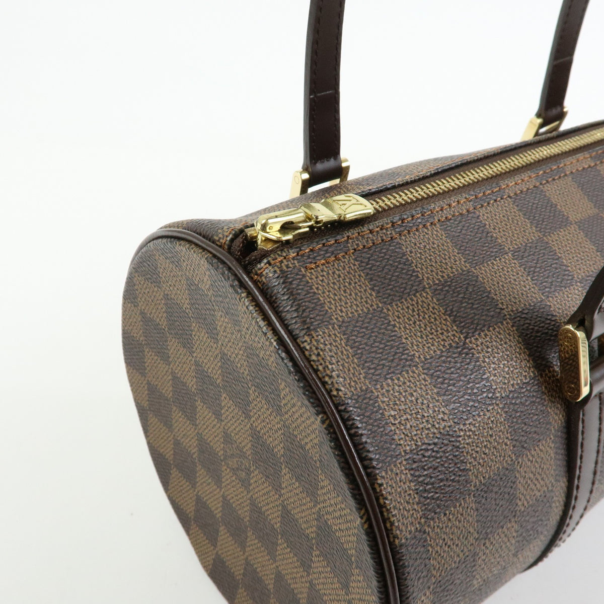 Louis Vuitton Papillon Damier Ebene Brown Canvas Handbag (Pre-Owned)