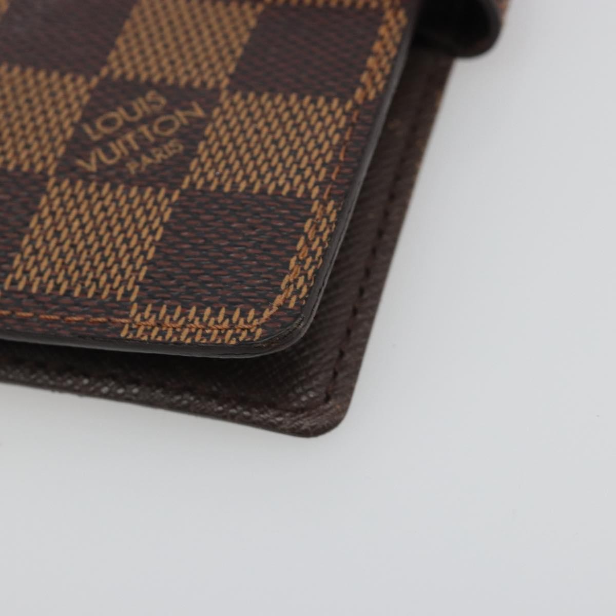 Louis Vuitton Ring Agenda Cover Damier Brown Canvas Briefcase Bag (Pre-Owned)