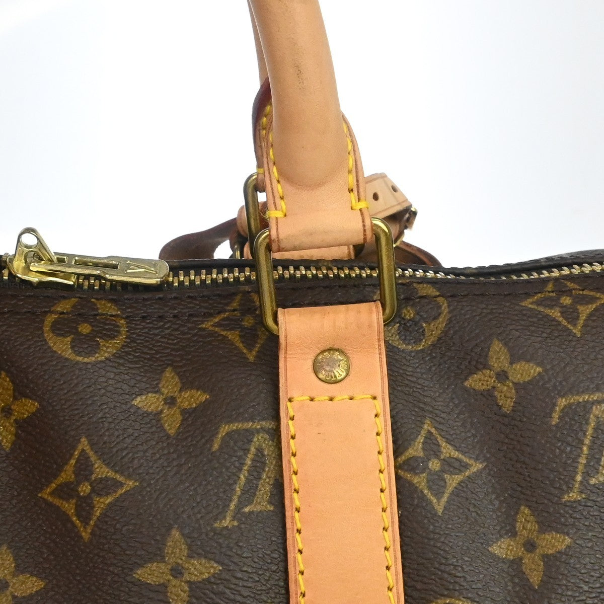 Louis Vuitton Keepall Monogram Canvas Brown Canvas Travel Bag Bag (Pre-Owned)