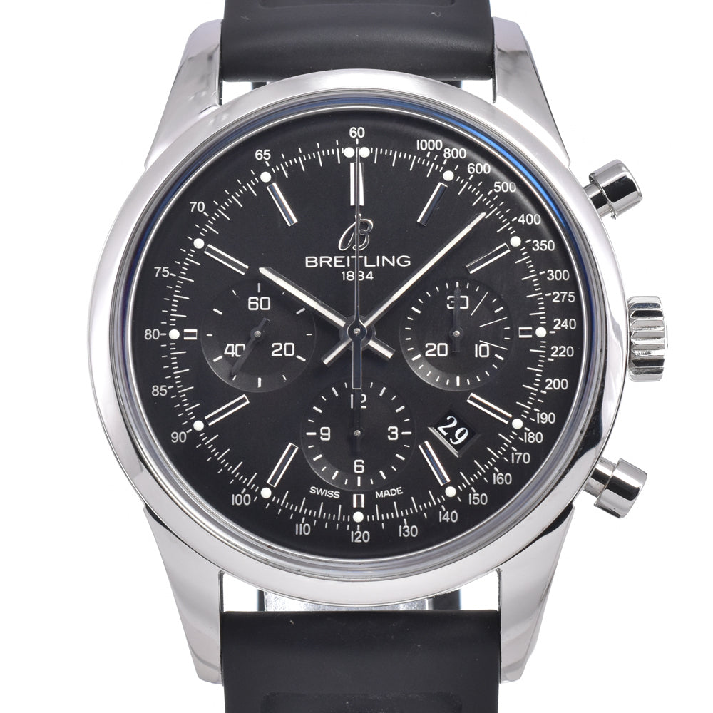 Breitling Transocean Chronograph Automatic Stainless Steel Watch (Pre-Owned)