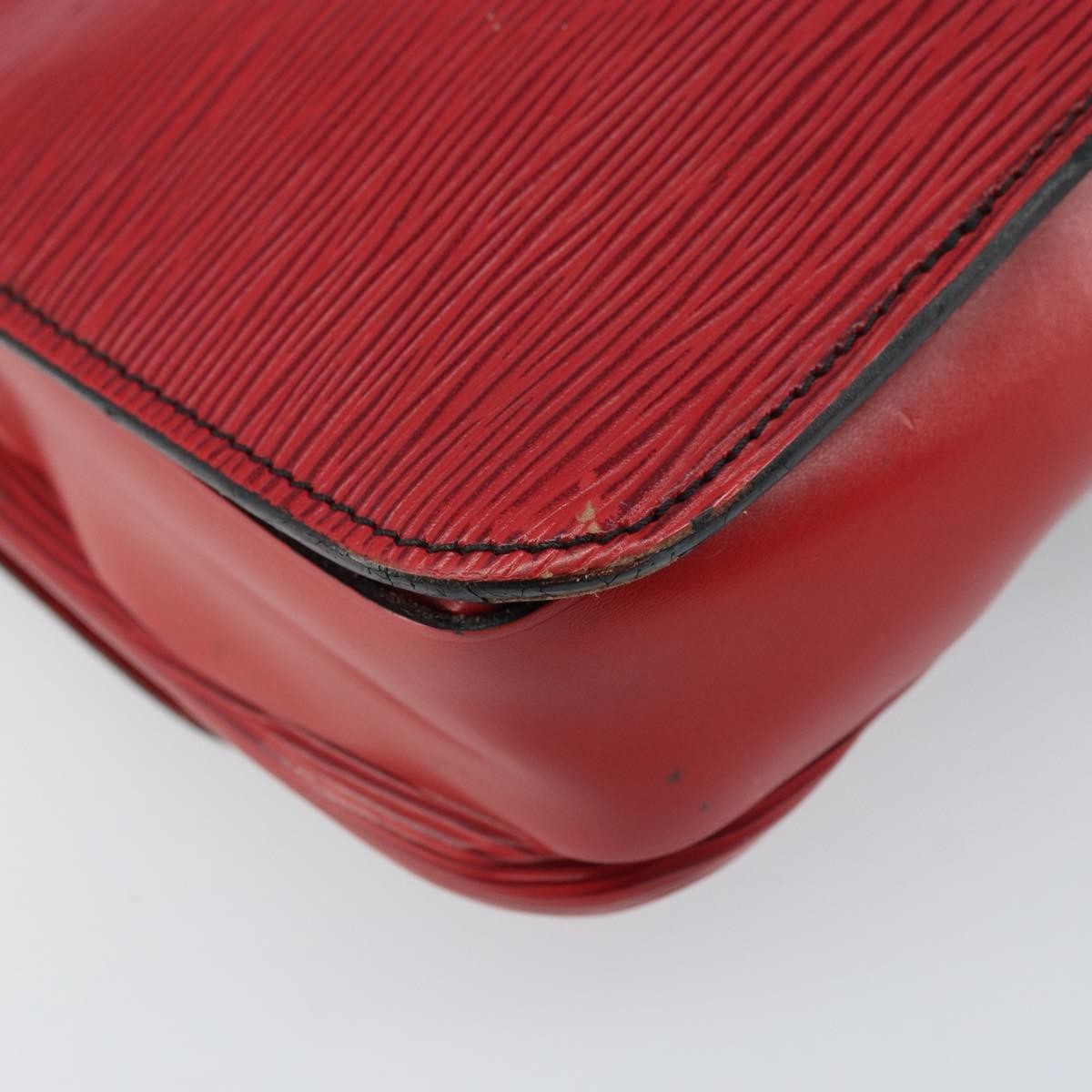 Louis Vuitton Cartouchiere Epi Leather Red Leather Shoulder Bag Bag (Pre-Owned)