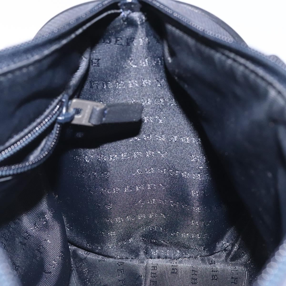 Burberry Nova Check Nova Check Canvas Navy Canvas Handbag (Pre-Owned)