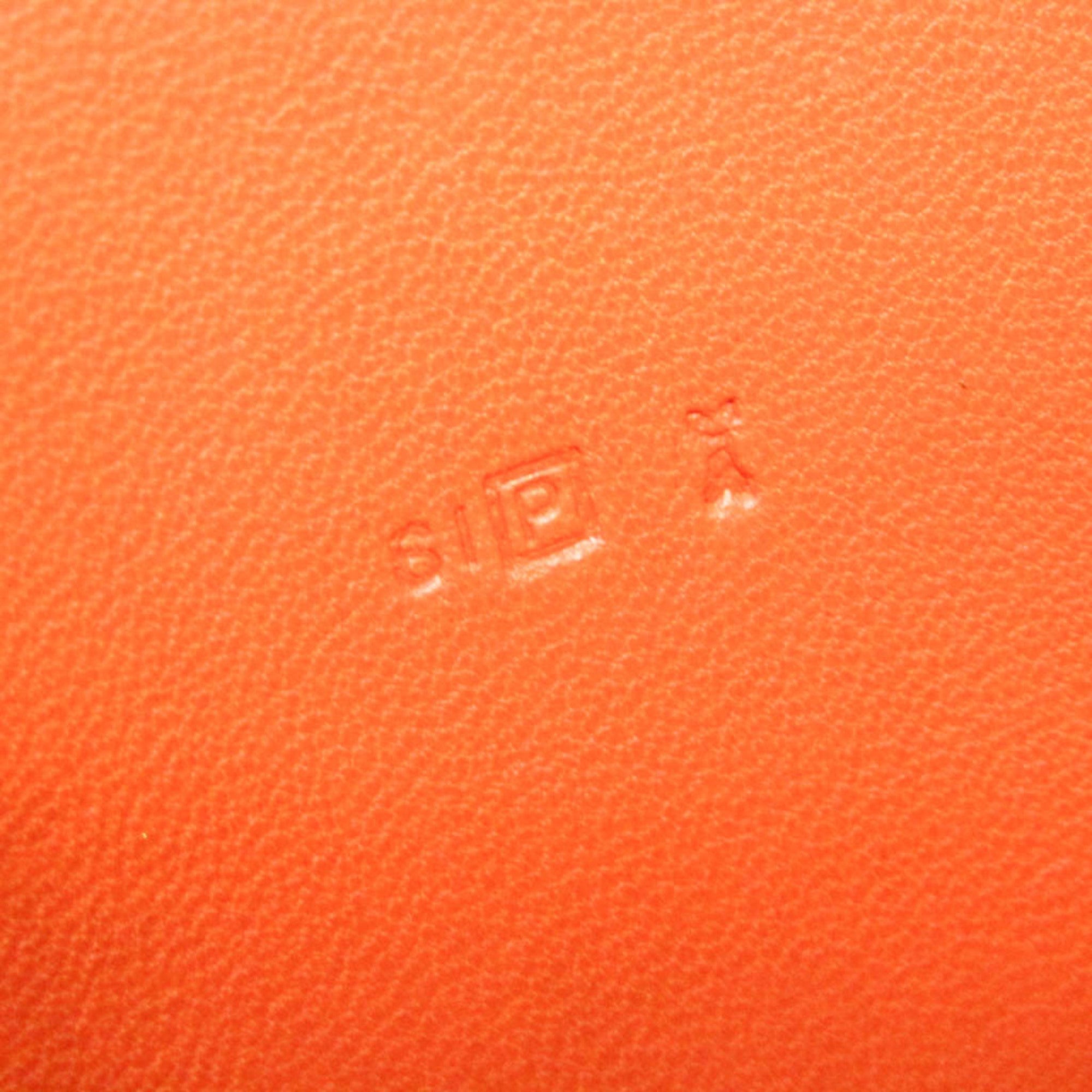 Hermes Dogon Duo Combined Leather Red Leather Wallets Accessory (Pre-Owned)