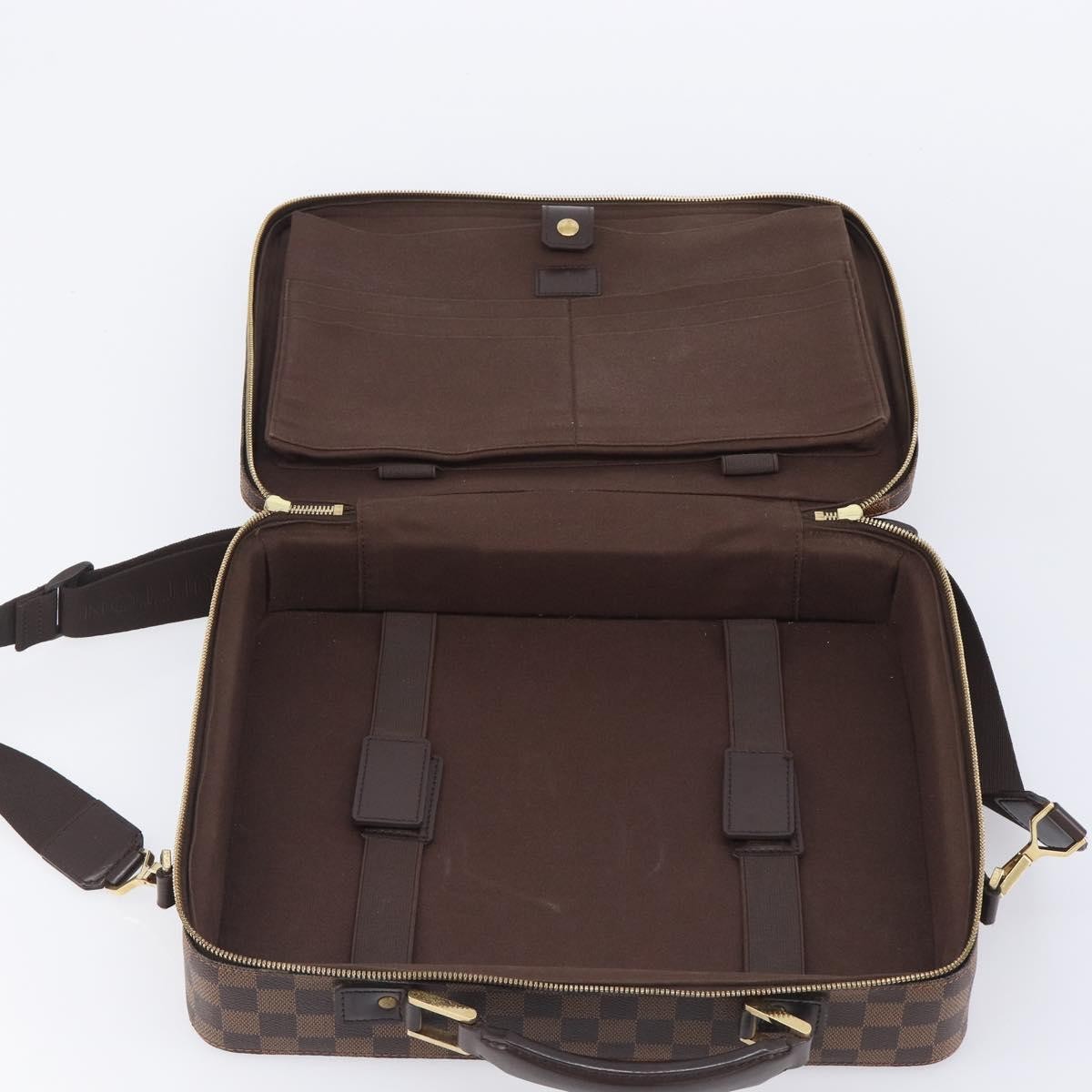 Louis Vuitton Sabana Laptop Damier Brown Canvas Briefcase Bag (Pre-Owned)
