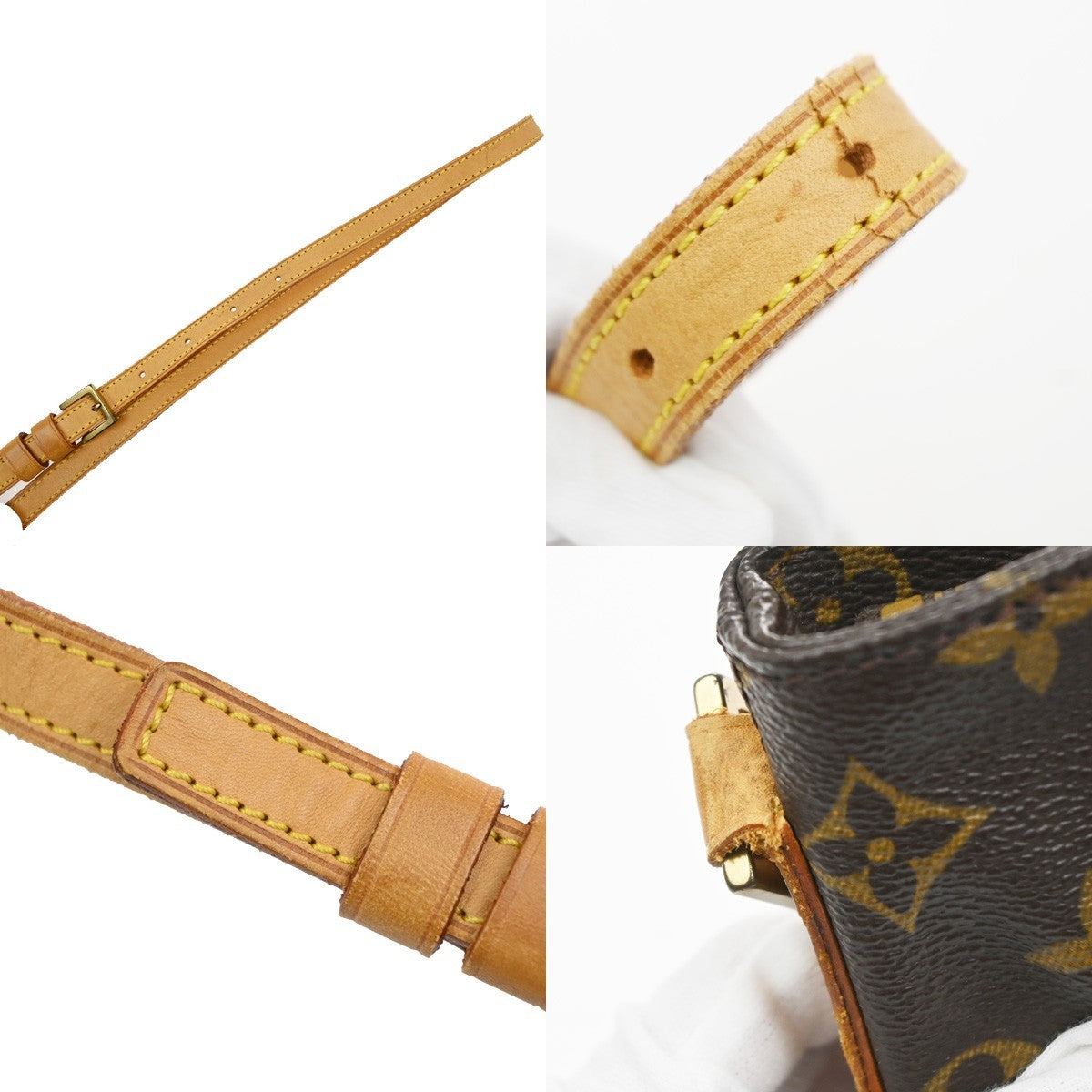 Louis Vuitton Trotteur Monogram Canvas Brown Canvas Shoulder Bag Bag (Pre-Owned)