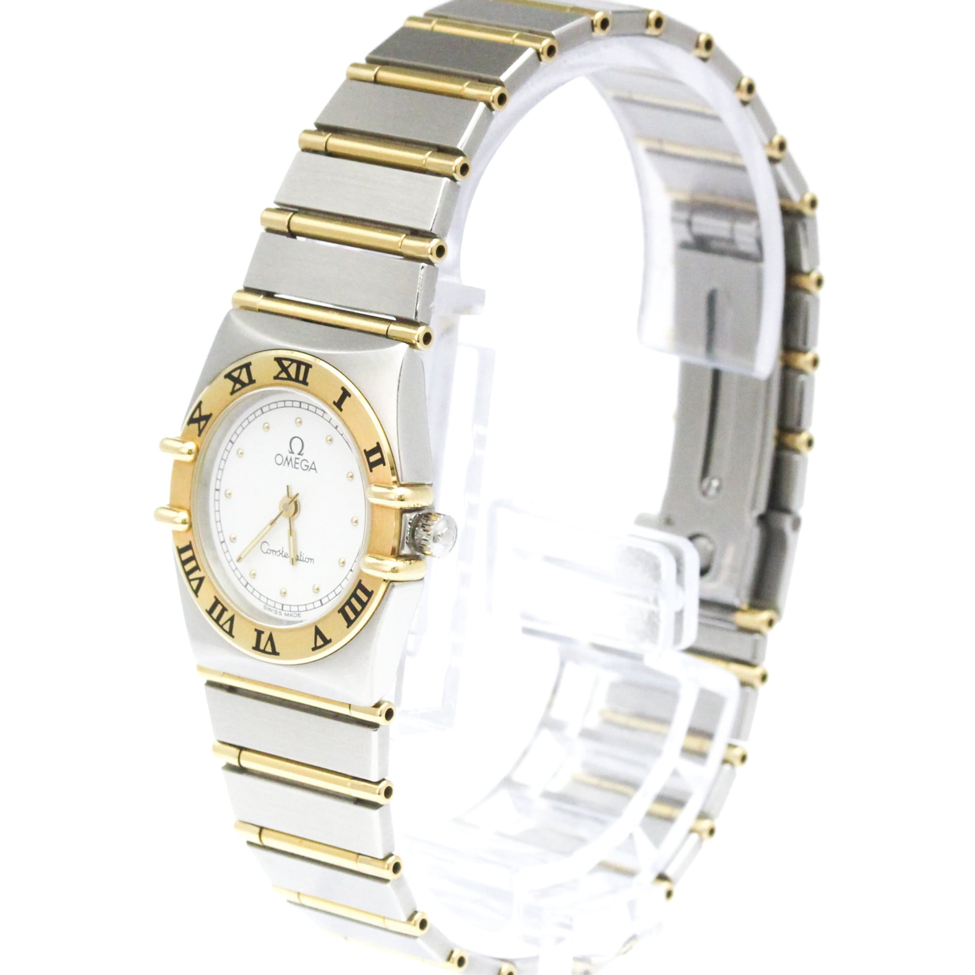 Omega Constellation Quartz Stainless Steel And Yellow Gold Watch (Pre-Owned)