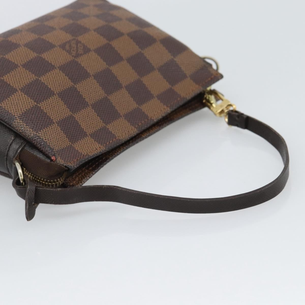 Louis Vuitton Trousse Make Up Damier Canvas Brown Canvas Clutche & Pouche Bag (Pre-Owned)