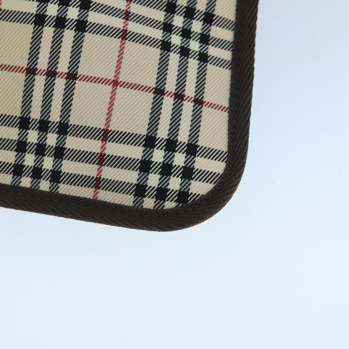 Burberry Nova Check Pochette Canvas Beige Canvas Clutche & Pouche Bag (Pre-Owned)