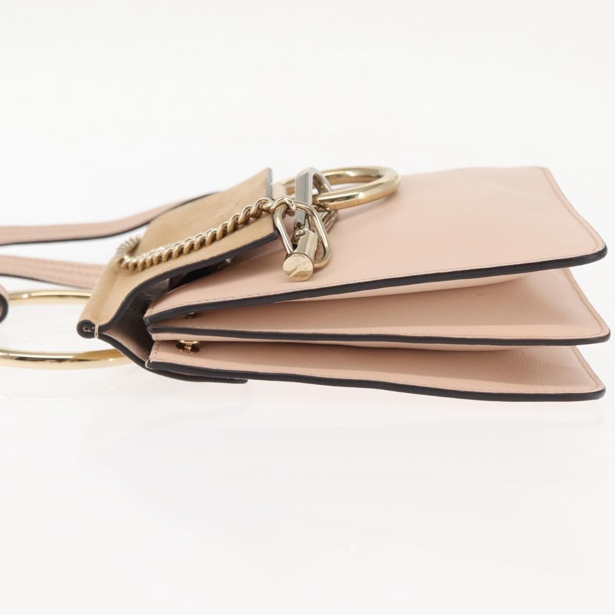 Chloe Faye Leather And Suede Pink Suede Bag (Pre-Owned)