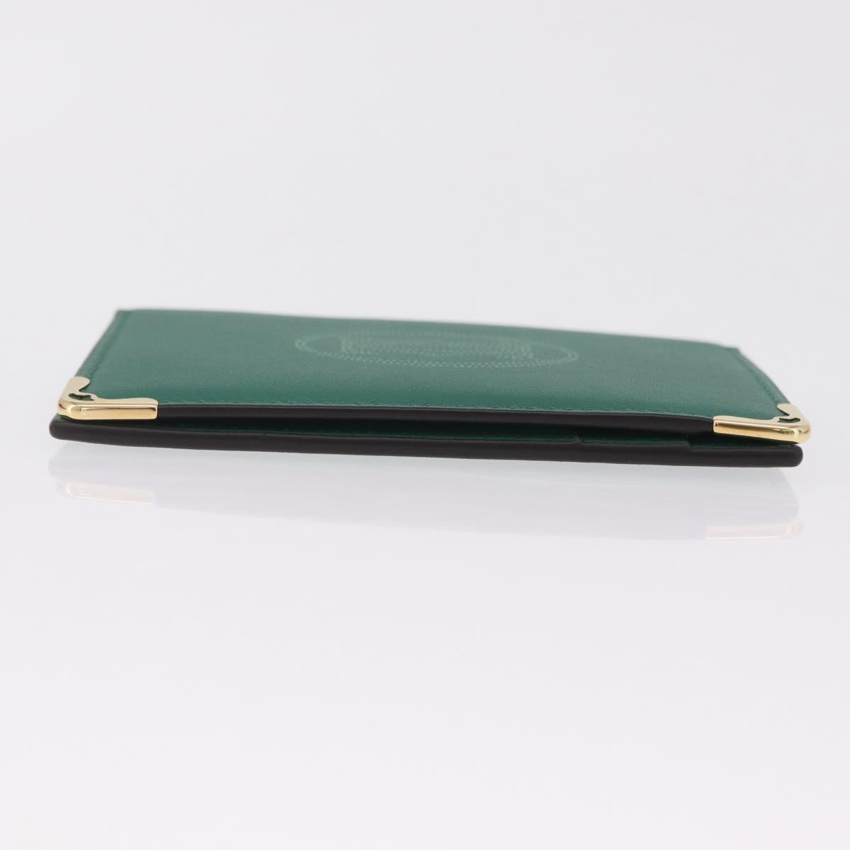 Cartier Coin Purse Must De Cartier Leather Green Leather Wallets Accessory (Pre-Owned)