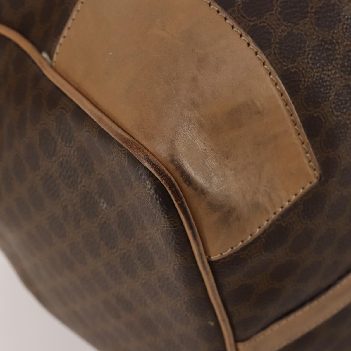 Celine Vintage Canvas Brown Canvas Travel Bag Bag (Pre-Owned)