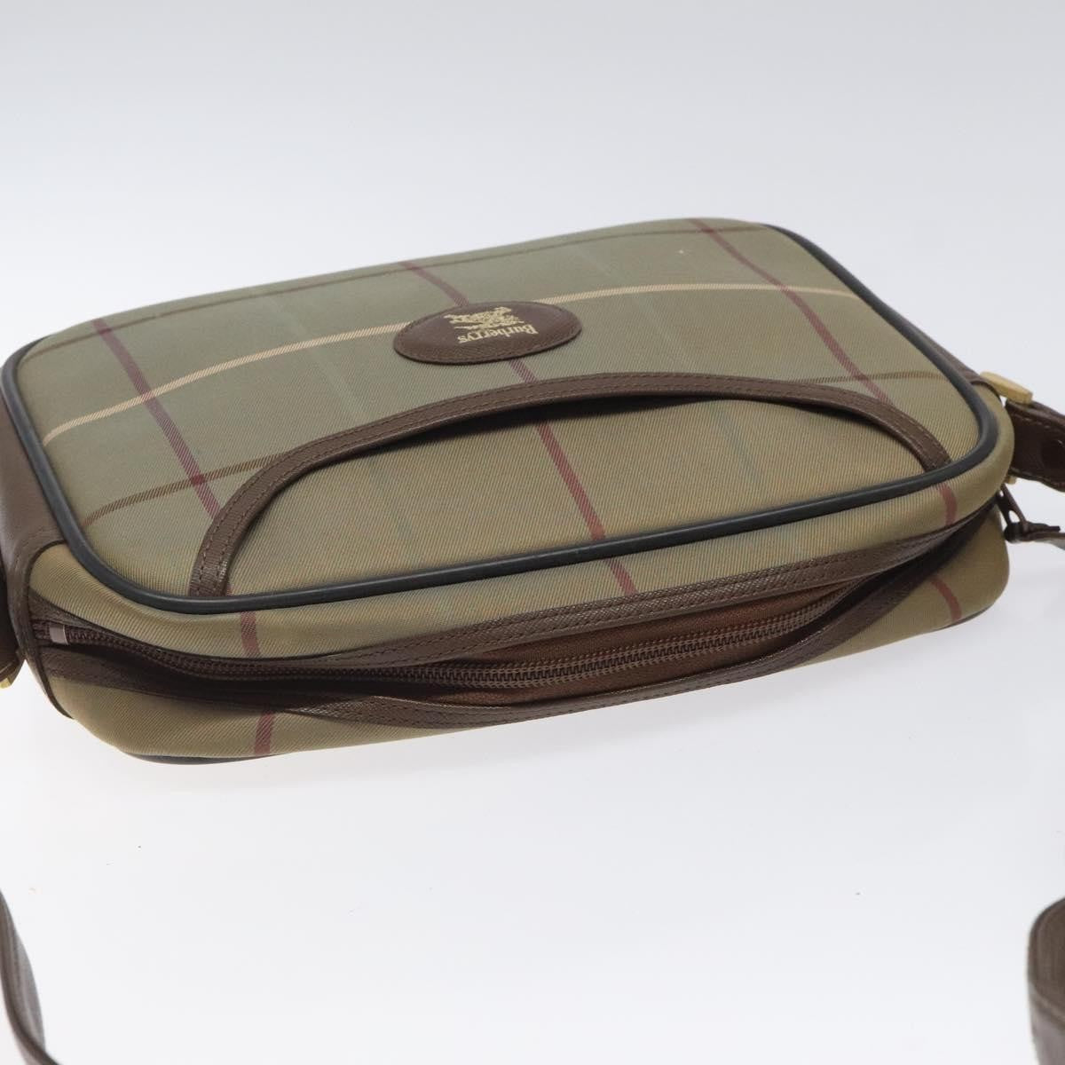 Burberry Nova Check Canvas And Leather Beige Canvas Shoulder Bag Bag (Pre-Owned)
