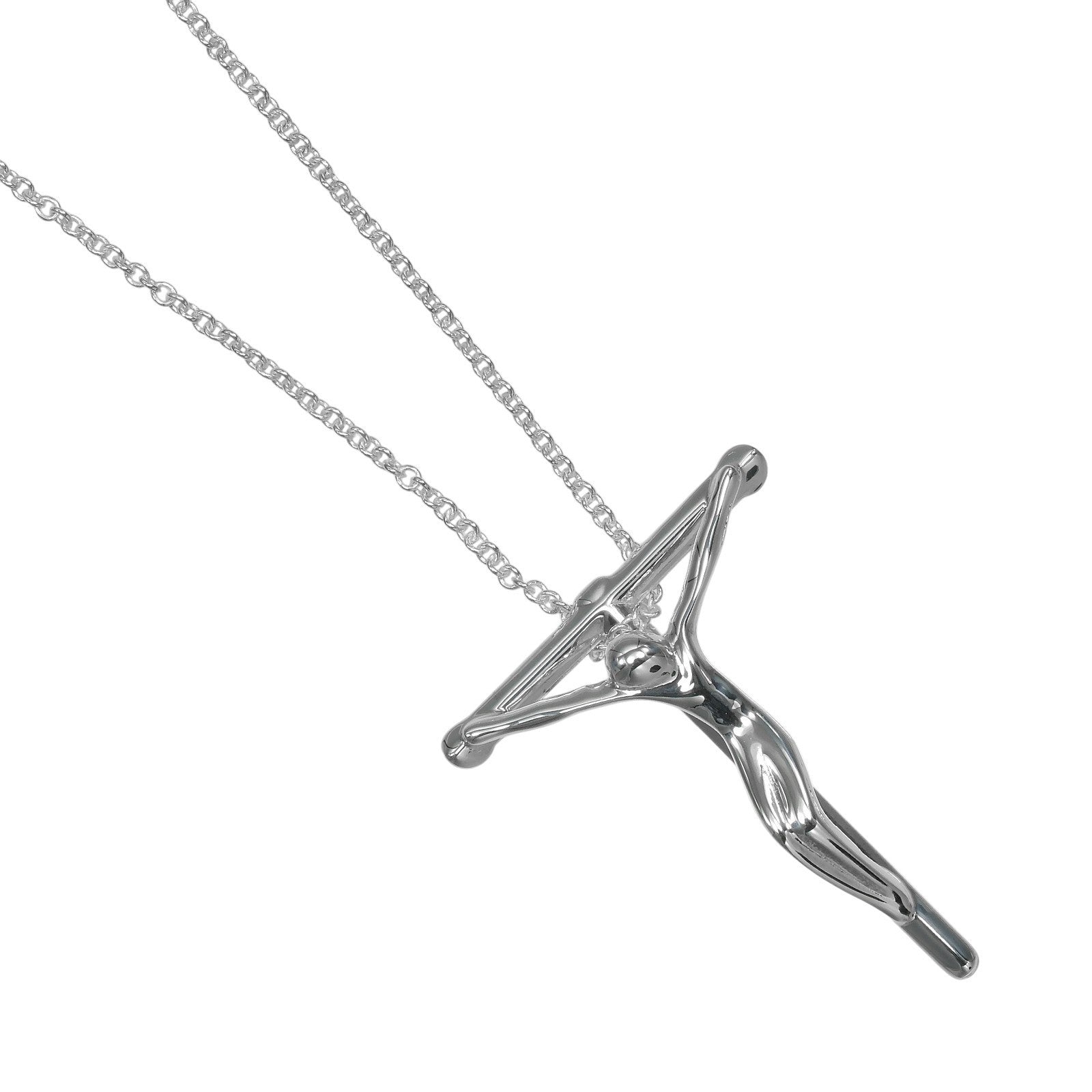 Tiffany & Co. Cross Pendant Silver Silver Silver Necklace Jewelry (Pre-Owned)