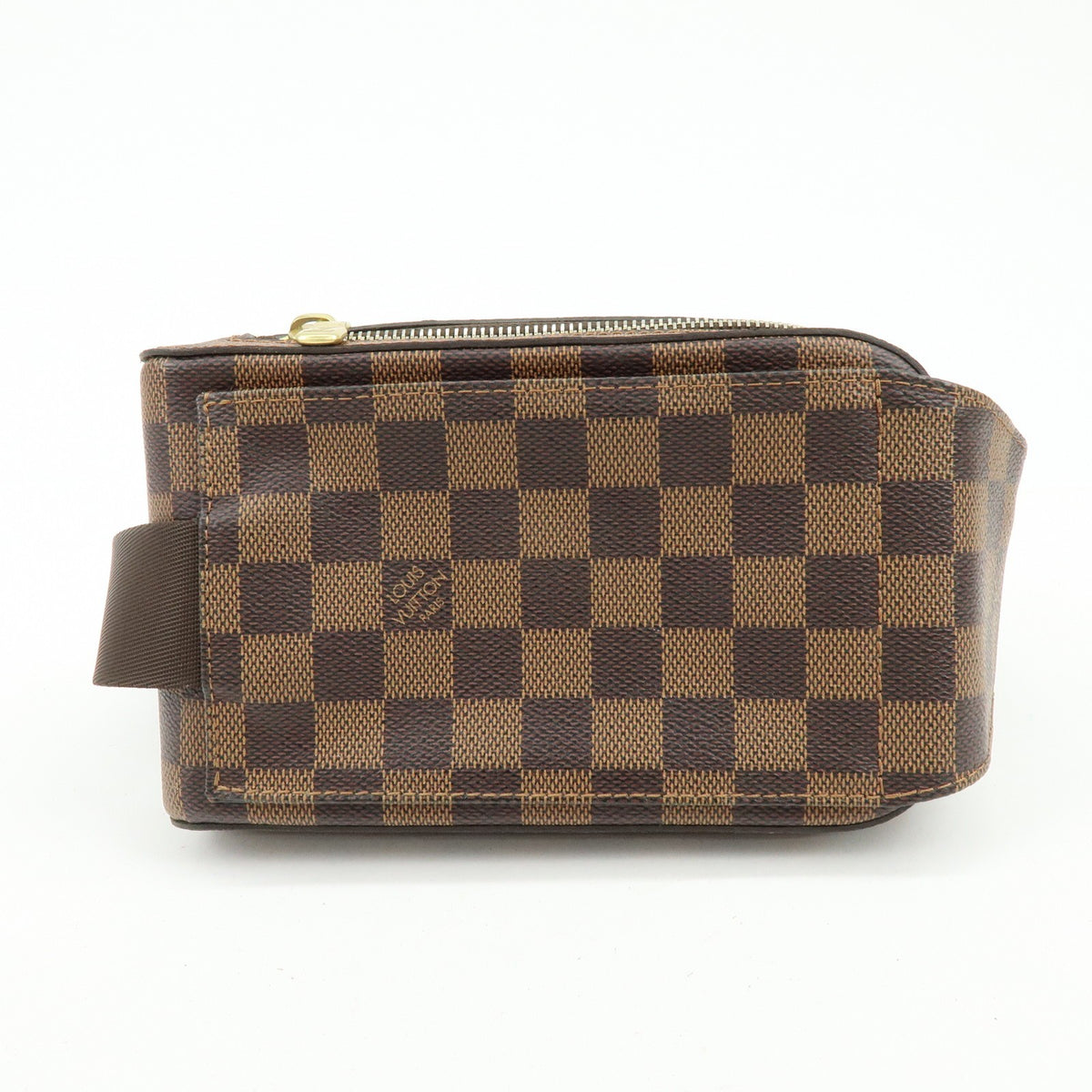 Louis Vuitton Geronimos Waist Damier Brown Canvas Shoulder Bag Bag (Pre-Owned)