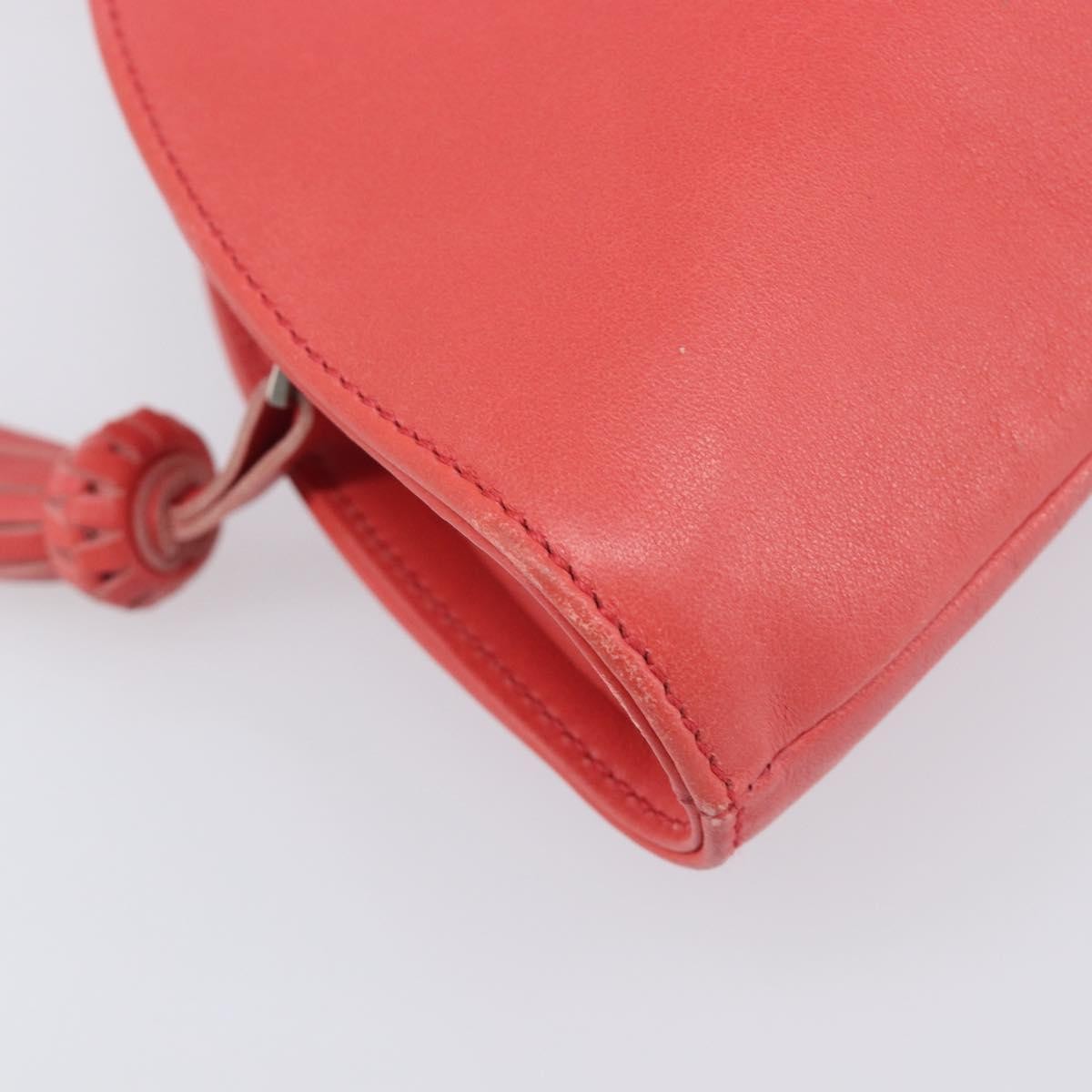Loewe Shoulder Bag Leather Pink Leather Shoulder Bag Bag (Pre-Owned)