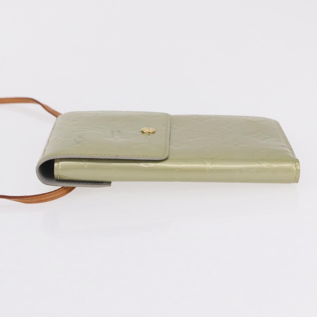 Louis Vuitton Walker Monogram Vernis Gray Patent_Leather Wallets Accessory (Pre-Owned)
