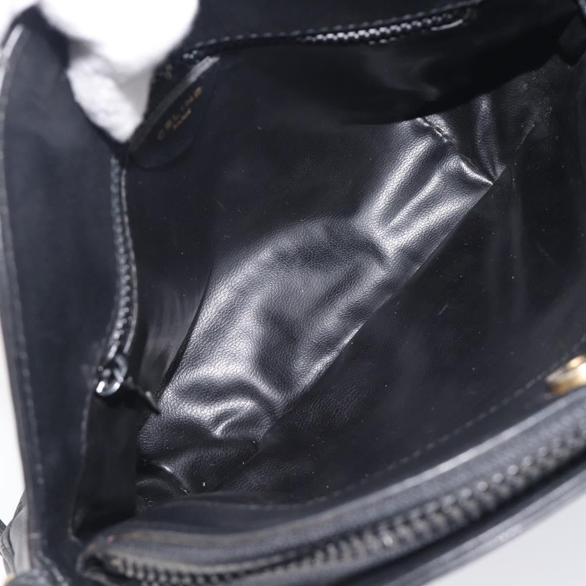 Gucci Shoulder Leather Black Leather Shoulder Bag Bag (Pre-Owned)