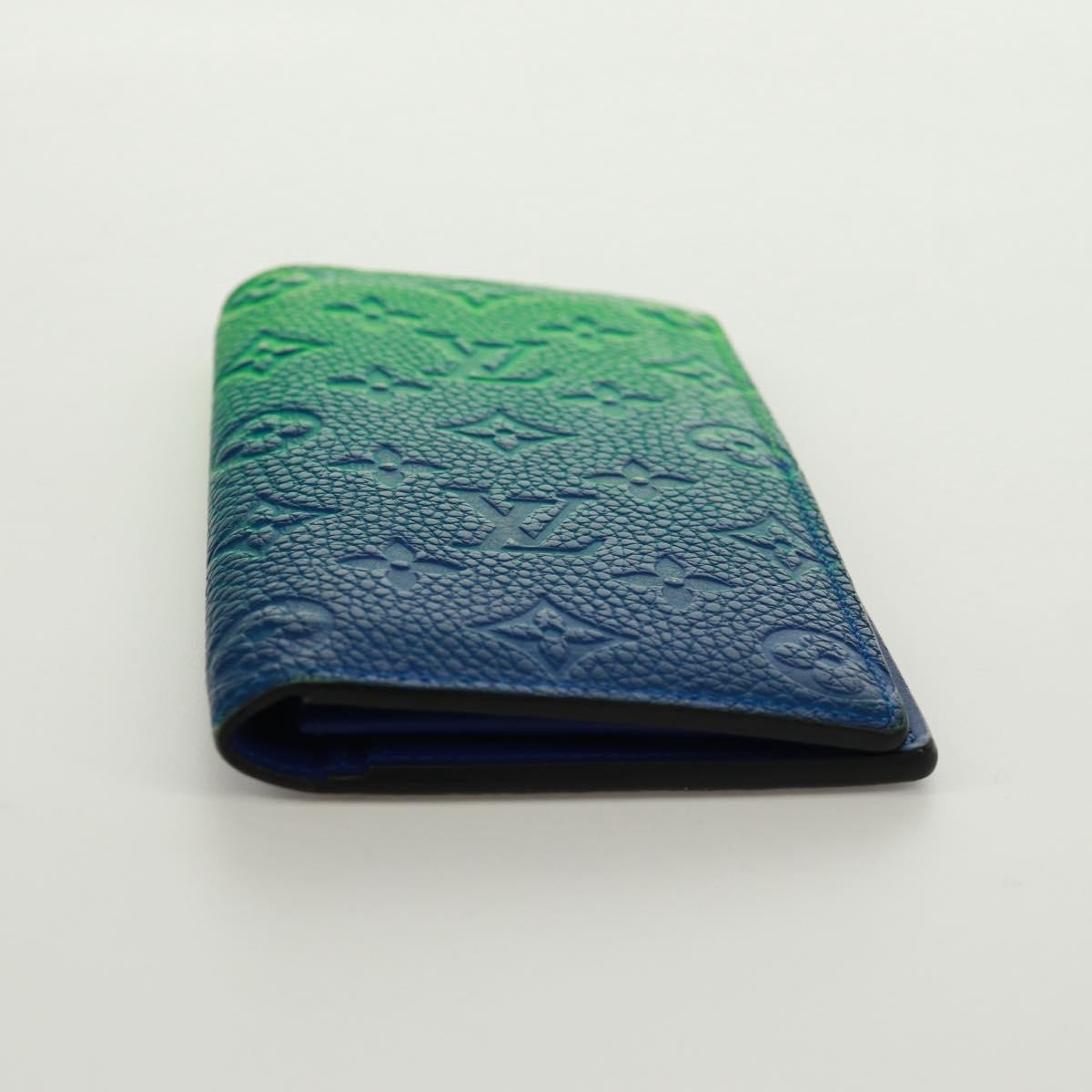 Louis Vuitton Brazza Limited Edition Illusion Monogram Taurillon Leather Green Leather Wallets Accessory (Pre-Owned)