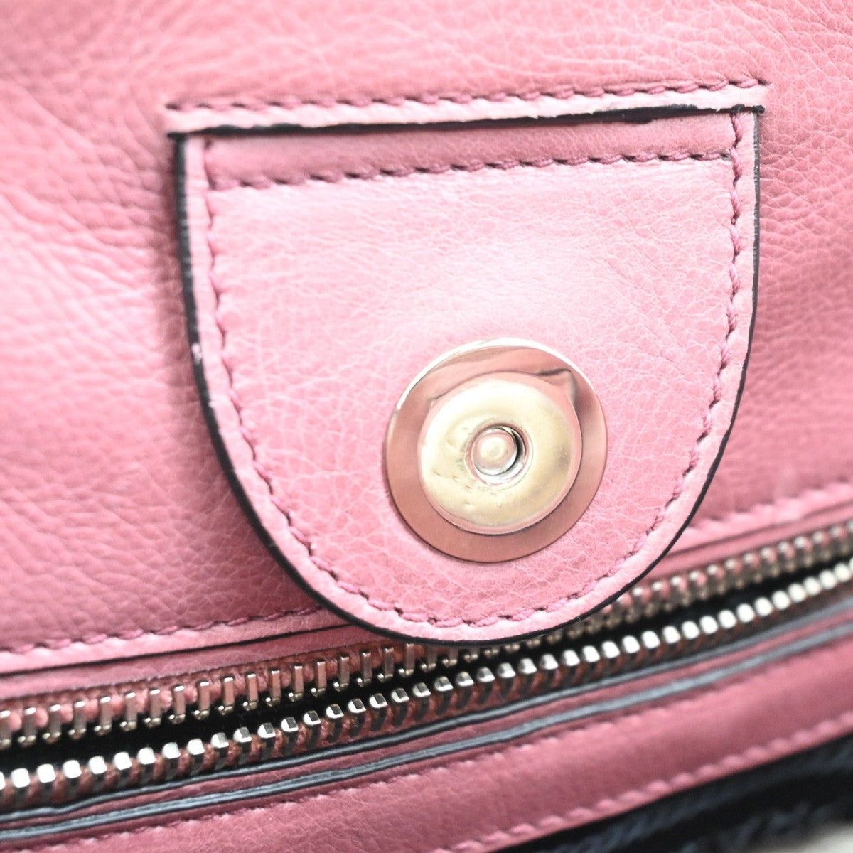 Prada Double Zip Lux Convertible Saffiano Leather Pink Leather Tote Bag Bag (Pre-Owned)