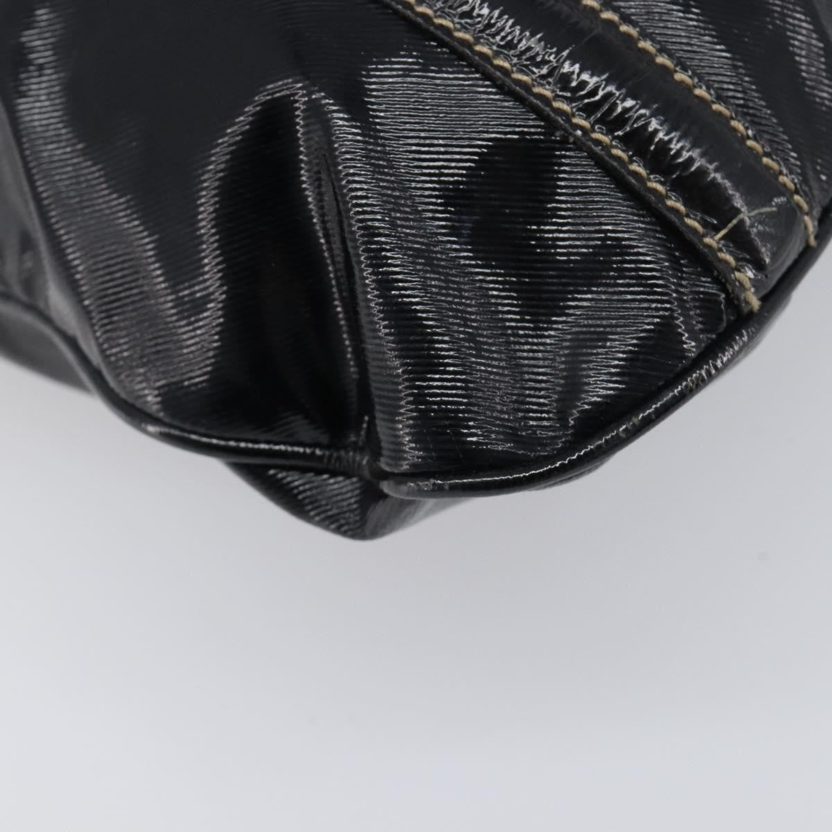 Gucci Britt Web Hobo Dialux Coated Canvas Black Canvas Shoulder Bag Bag (Pre-Owned)