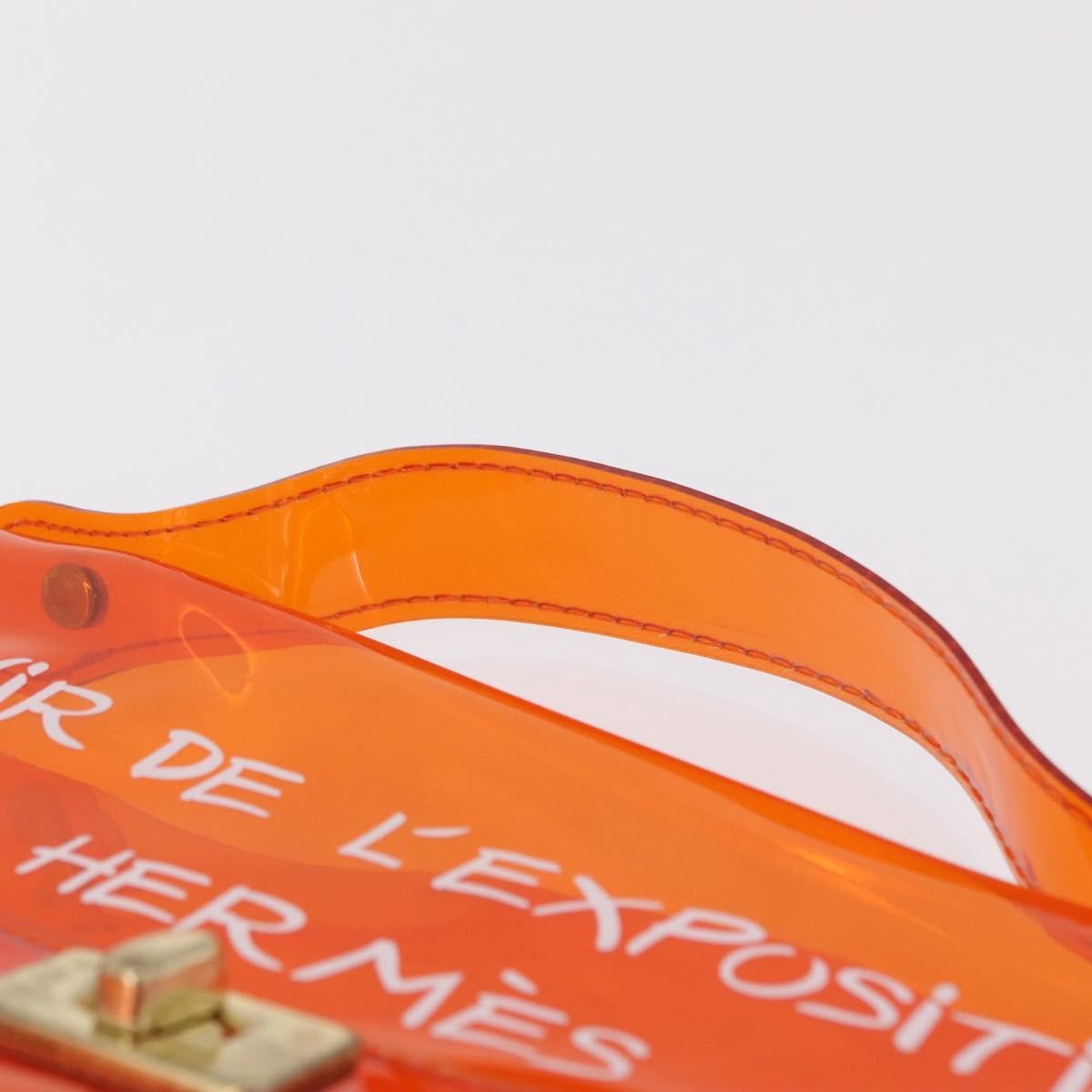 Hermes Kelly Souvenir Vinyl Orange Plastic Handbag (Pre-Owned)
