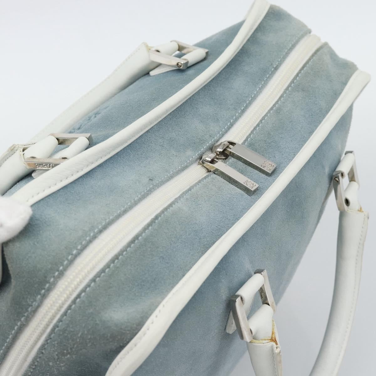 Loewe Amazona Suede Blue Suede Handbag (Pre-Owned)