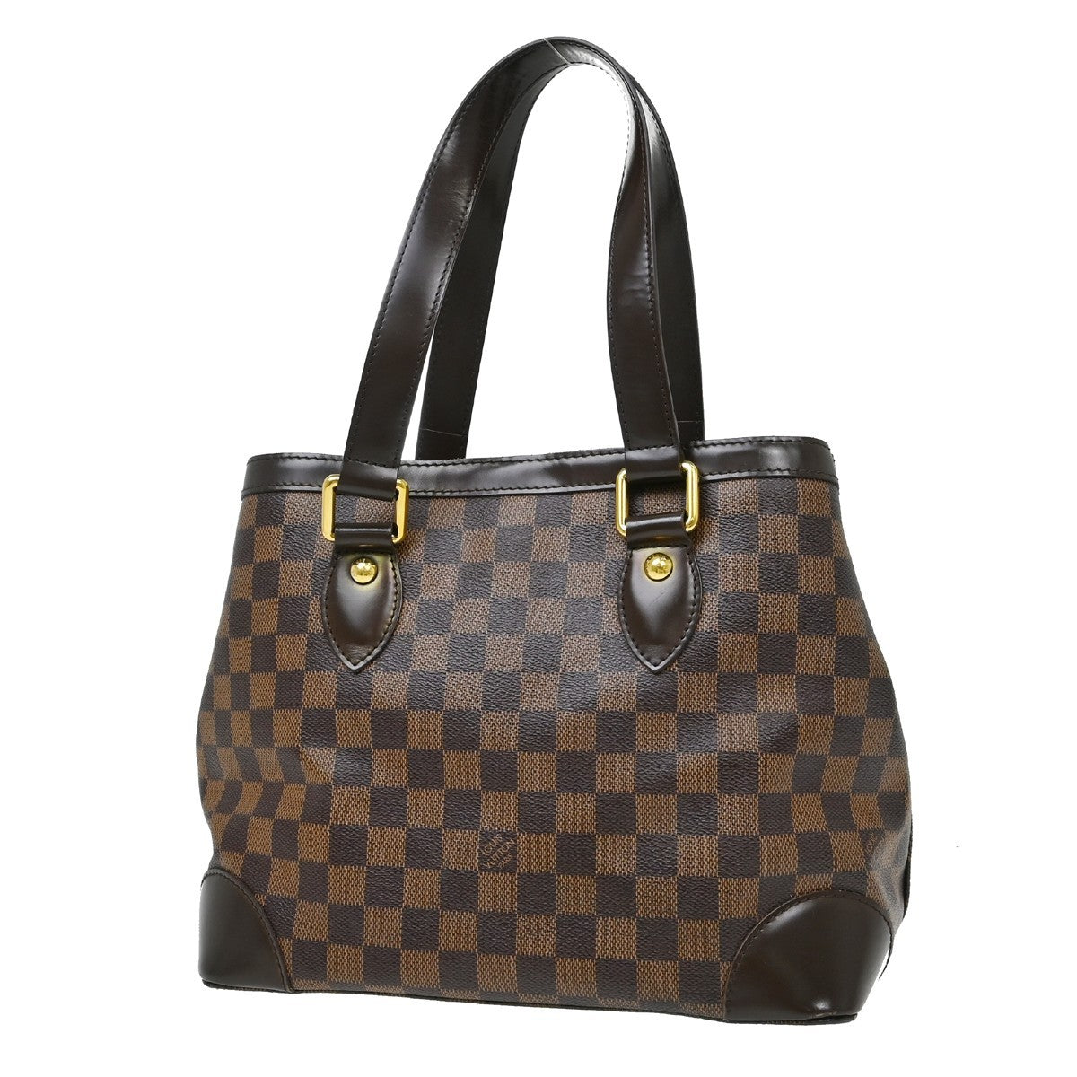 Louis Vuitton Hampstead Damier Brown Canvas Tote Bag Bag (Pre-Owned)