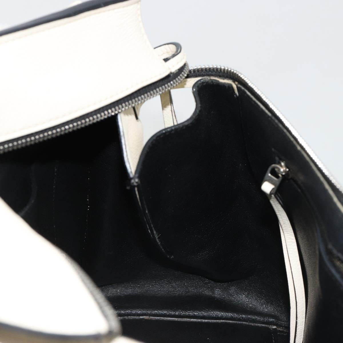 Celine Edge Leather White Leather Handbag (Pre-Owned)