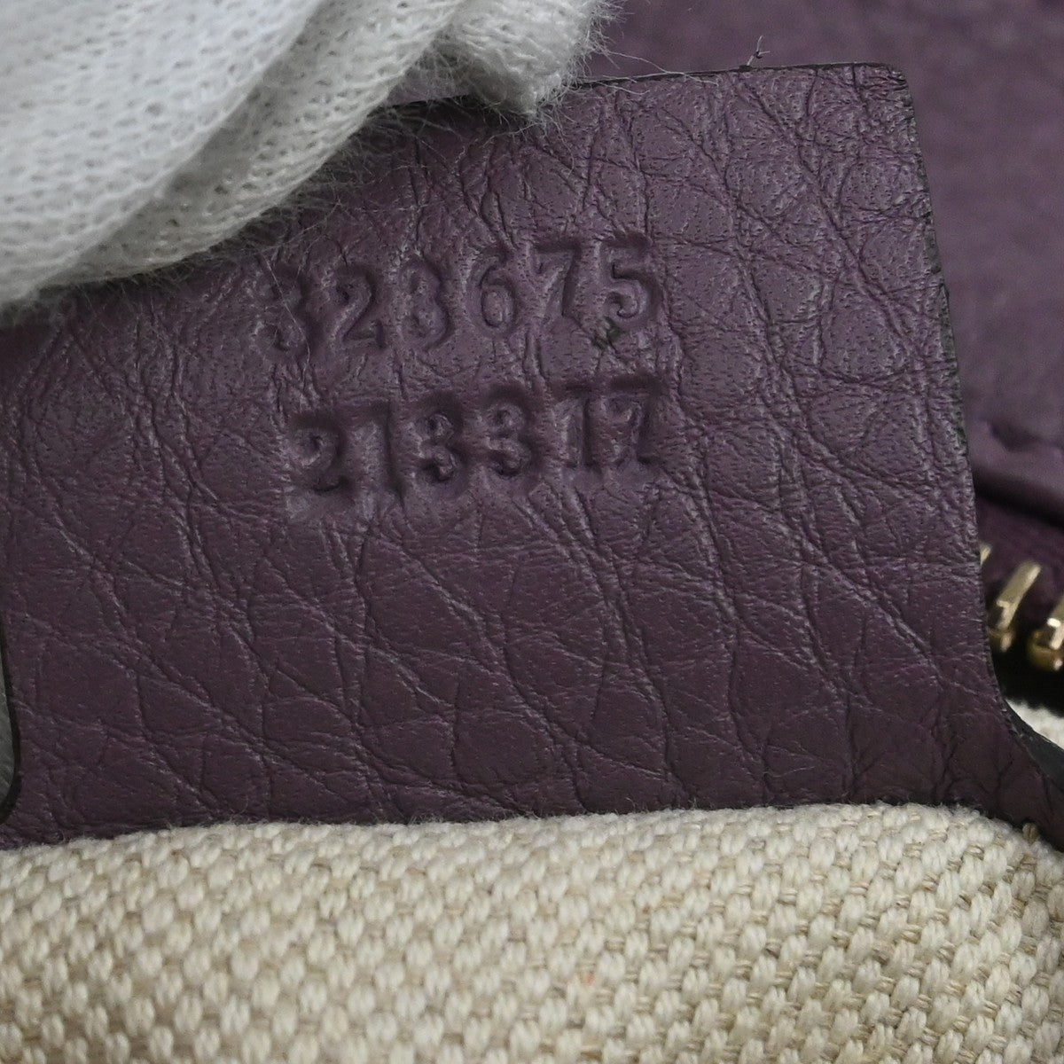 Gucci Miss Gg Tote Gg Canvas With Leather Beige Canvas Handbag (Pre-Owned)