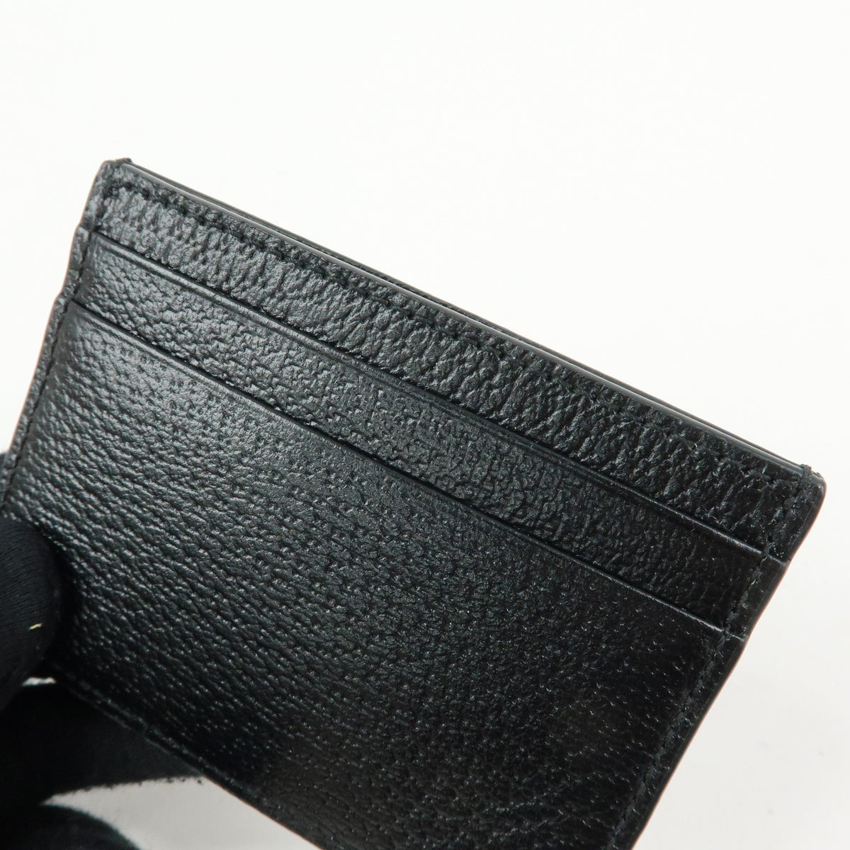 Gucci Animalier Card Holder Leather Black Leather Card Holders Accessory (Pre-Owned)