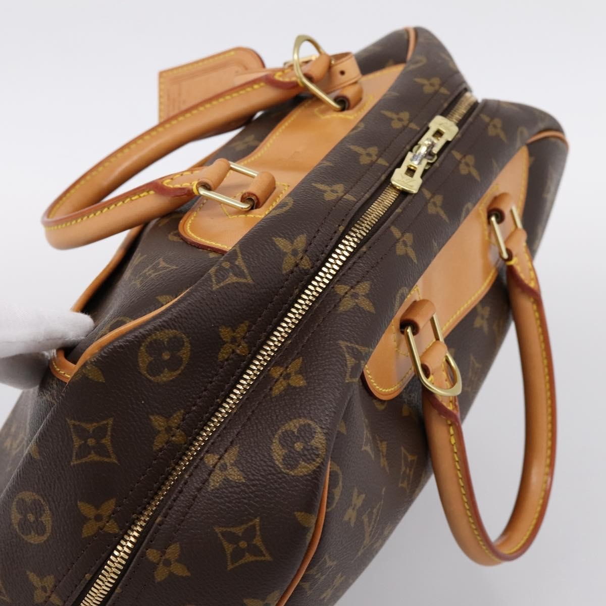 Louis Vuitton Deauville Monogram Canvas Brown Canvas Handbag (Pre-Owned)