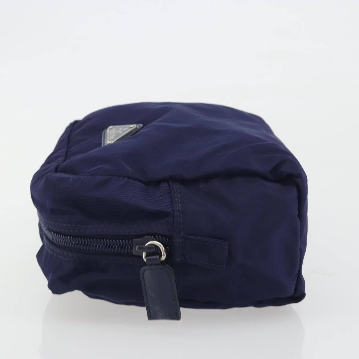 Prada Pouch Nylon Navy Nylon Clutche & Pouche Bag (Pre-Owned)