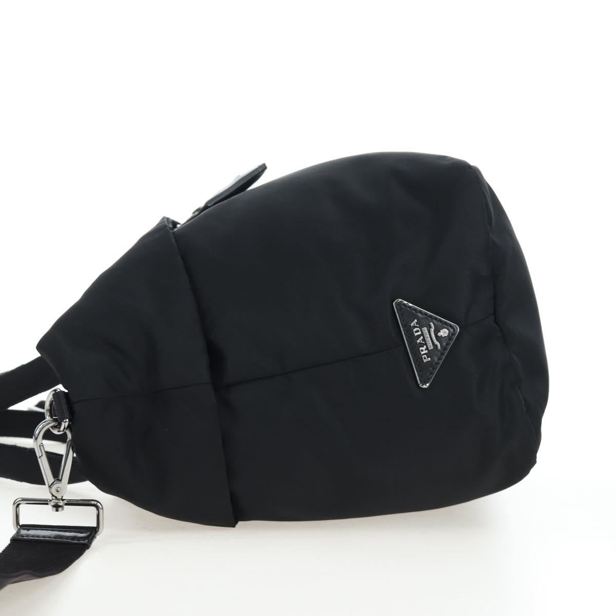 Prada Reversible Tote Nylon Black Nylon Handbag (Pre-Owned)