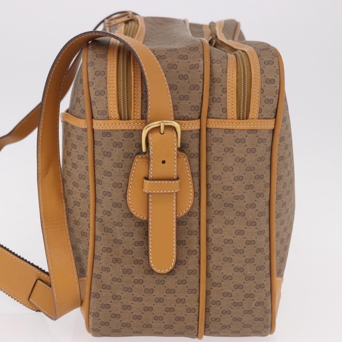 Gucci Micro Gg Canvas Canvas Beige Canvas Shoulder Bag Bag (Pre-Owned)