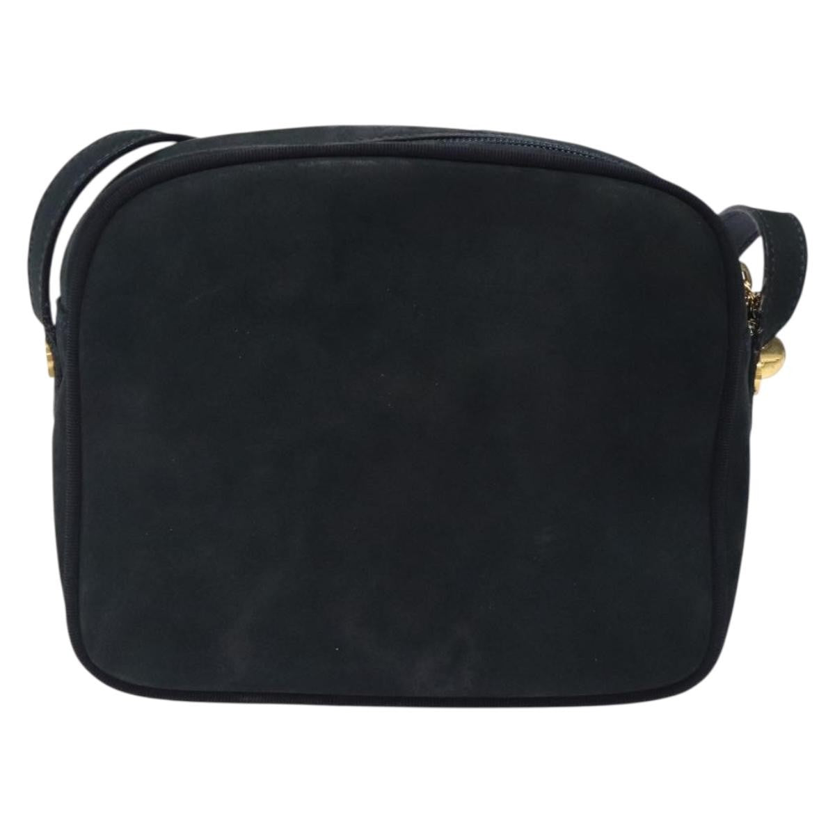 Salvatore Ferragamo Vala Suede Navy Suede Shoulder Bag Bag (Pre-Owned)