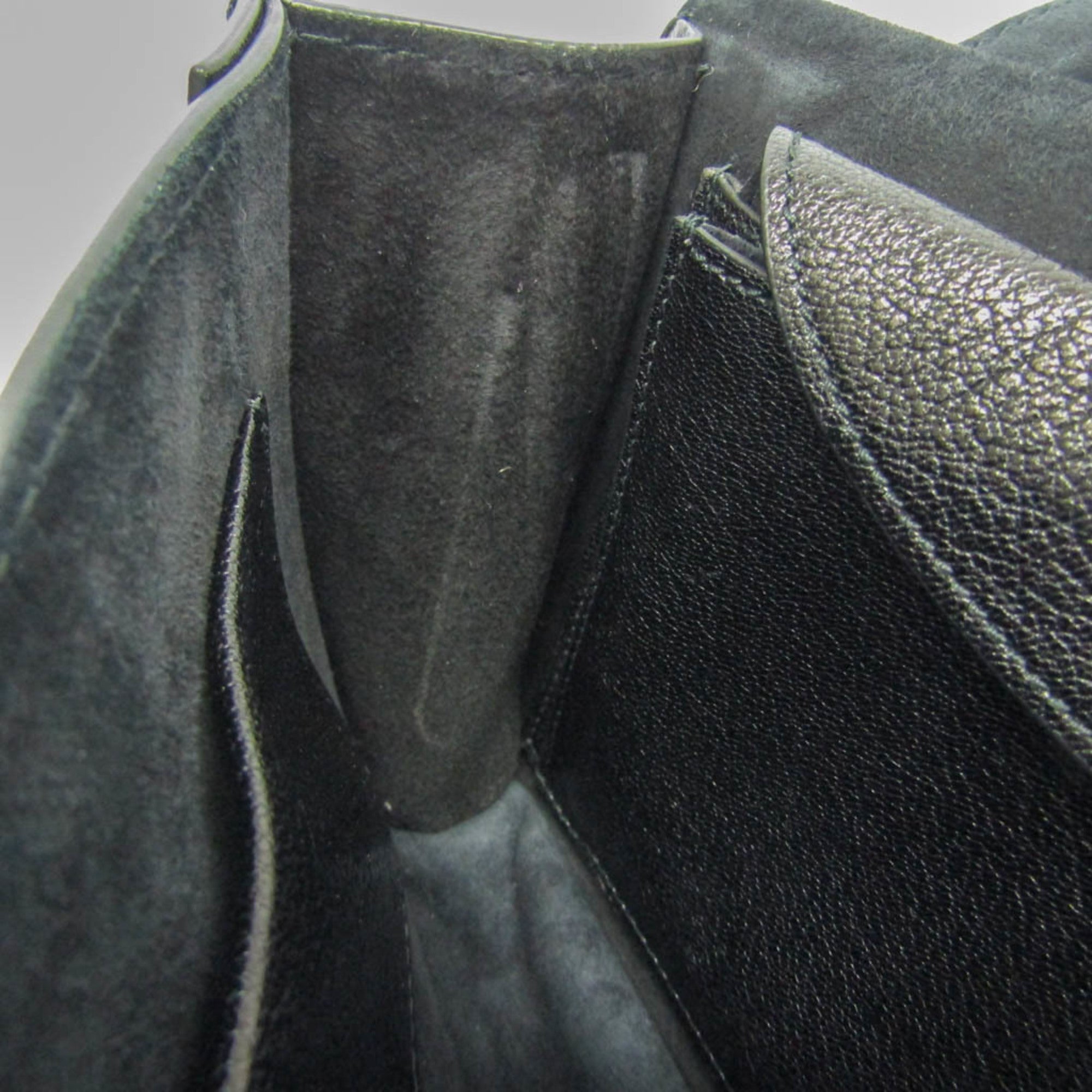 Christian Dior J'adior Flap Leather Black Leather Shoulder Bag Bag (Pre-Owned)