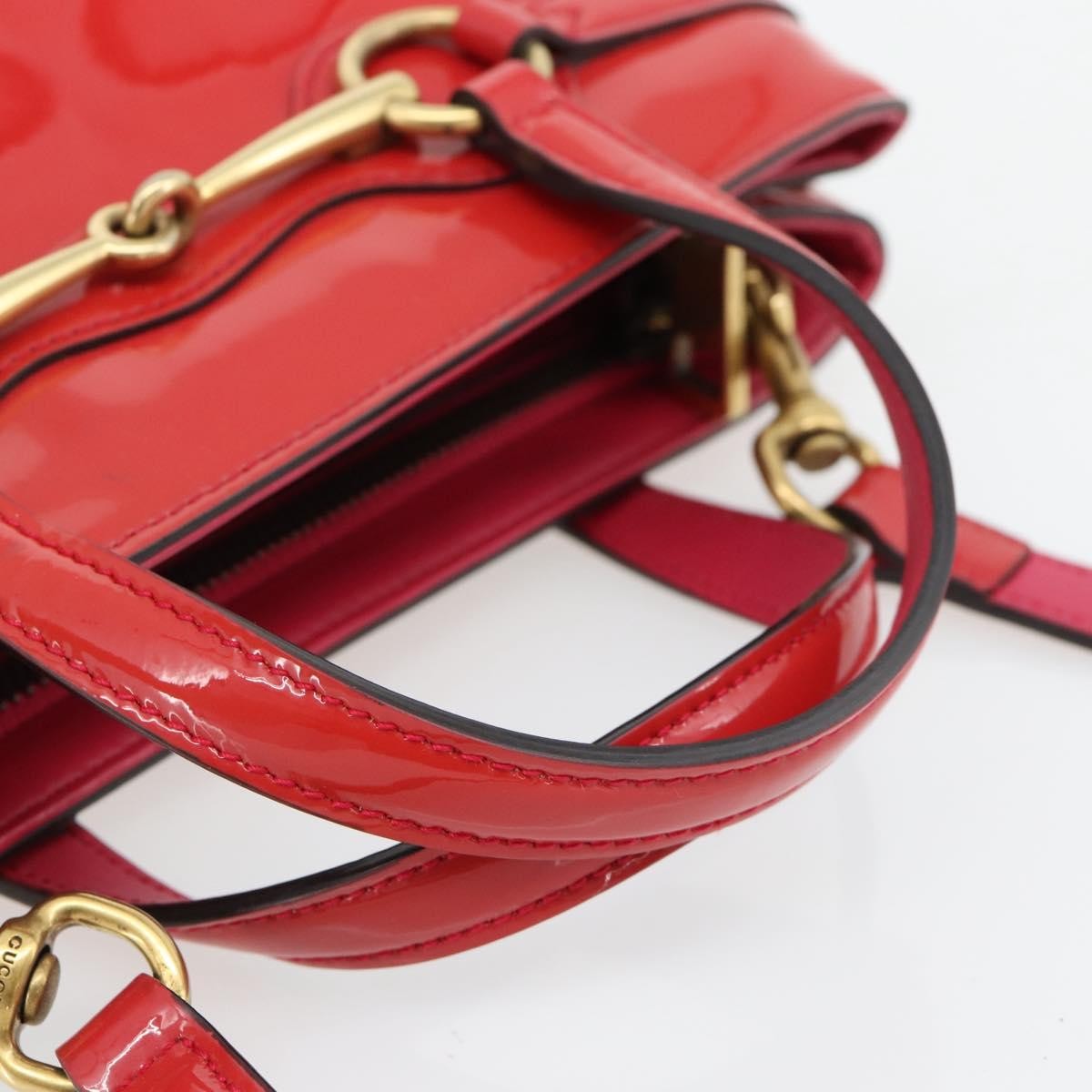Gucci Bright Bit Convertible Tote Patent Pink Patent_Leather Tote Bag Bag (Pre-Owned)