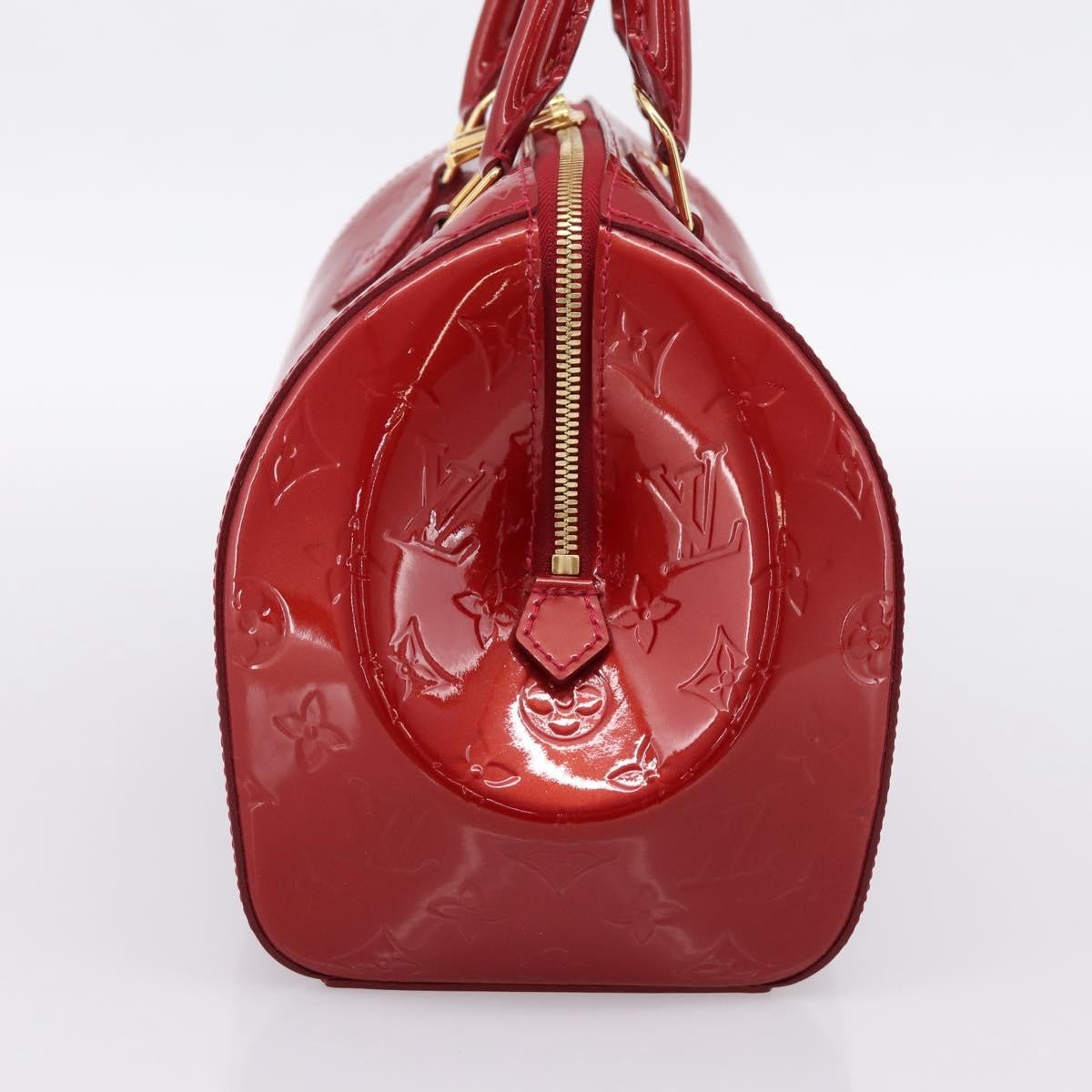 Louis Vuitton Montana Monogram Vernis Red Patent_Leather Handbag (Pre-Owned)