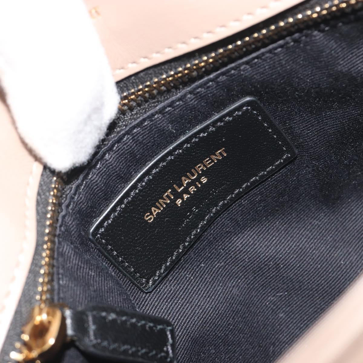 Saint Laurent Loulou Puffer Quilted Leather Beige Leather Shoulder Bag Bag (Pre-Owned)