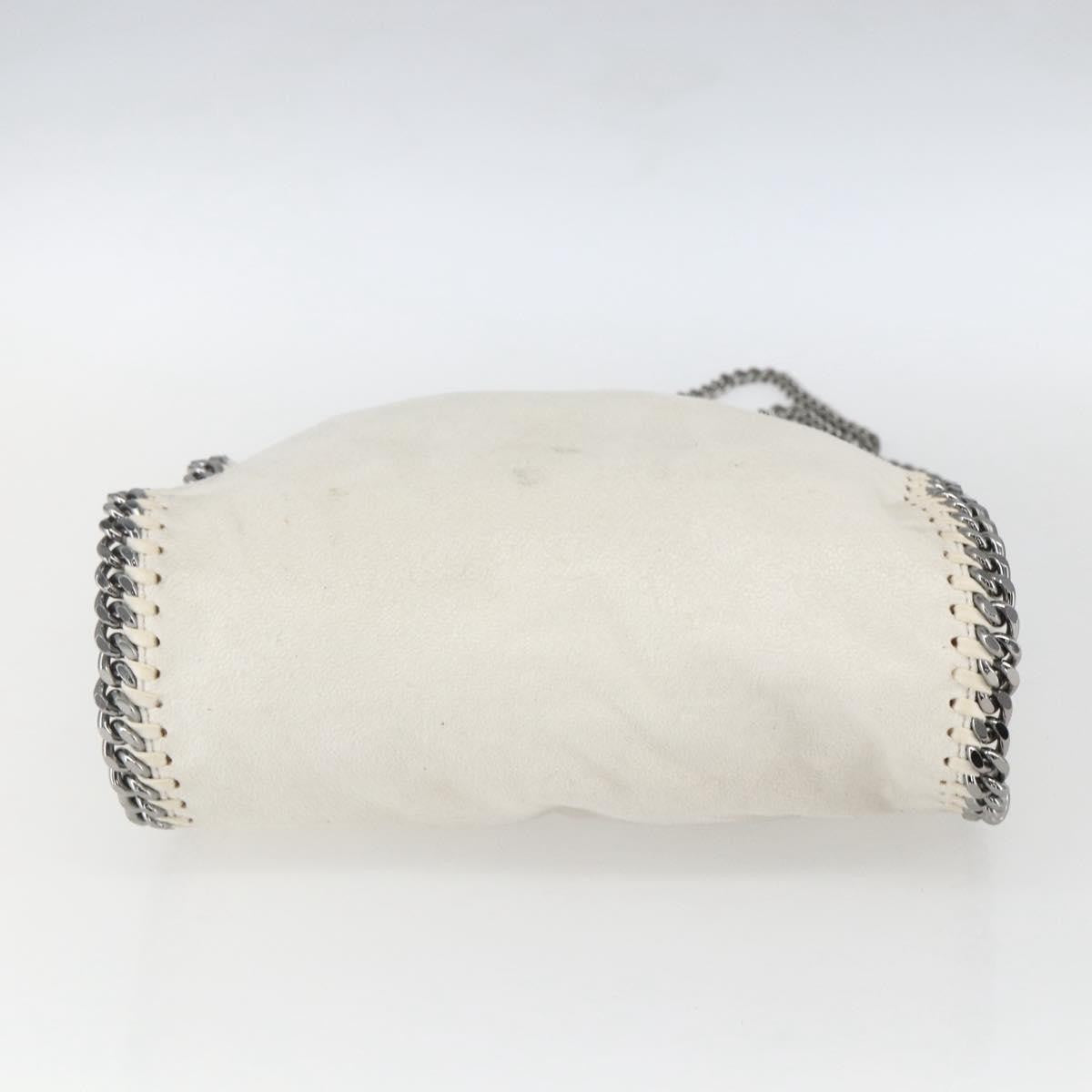 Stella Mccartney Falabella Fold Over Shaggy Deer White Polyester Handbag (Pre-Owned)