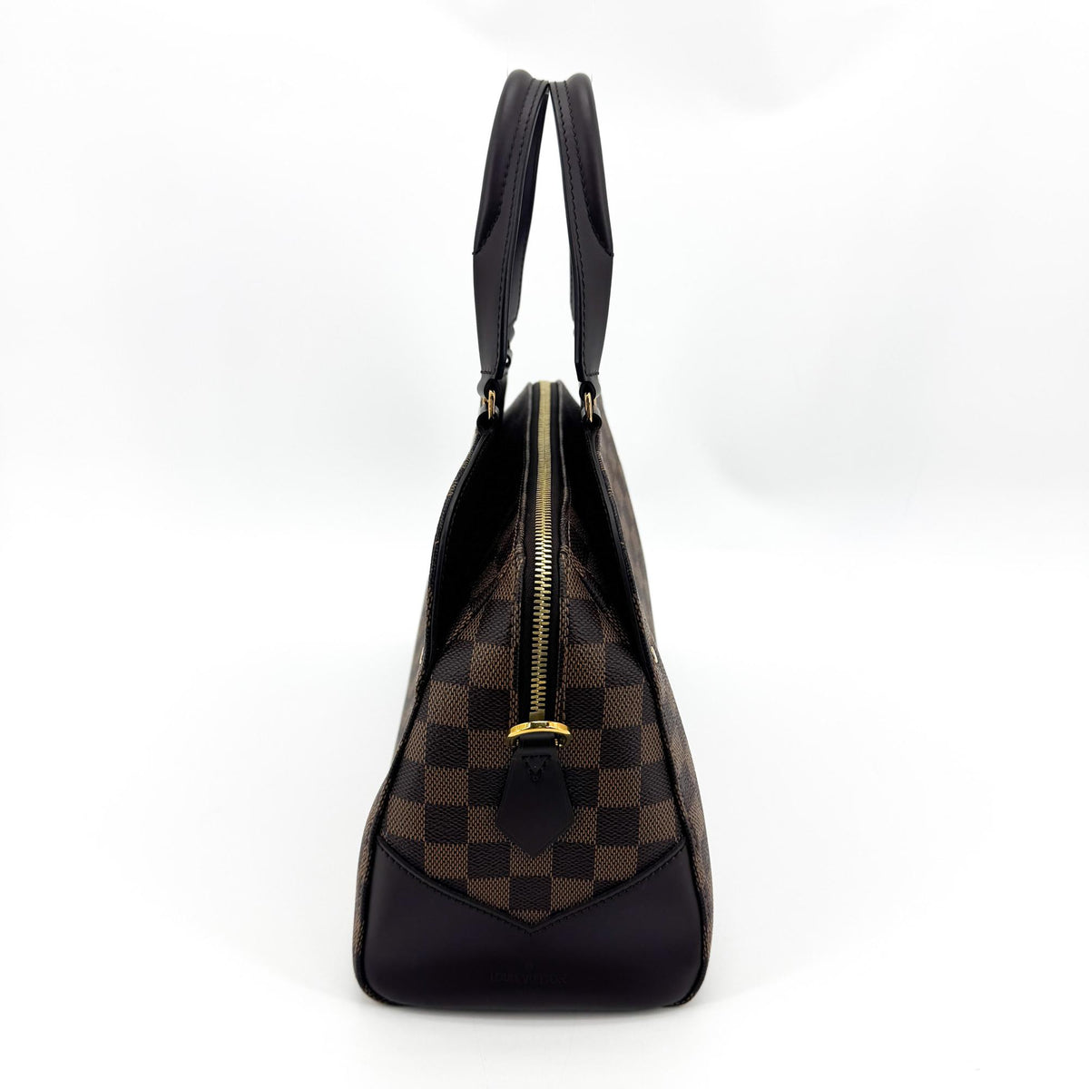 Louis Vuitton Kensington Bowling Damier Brown Canvas Handbag (Pre-Owned)