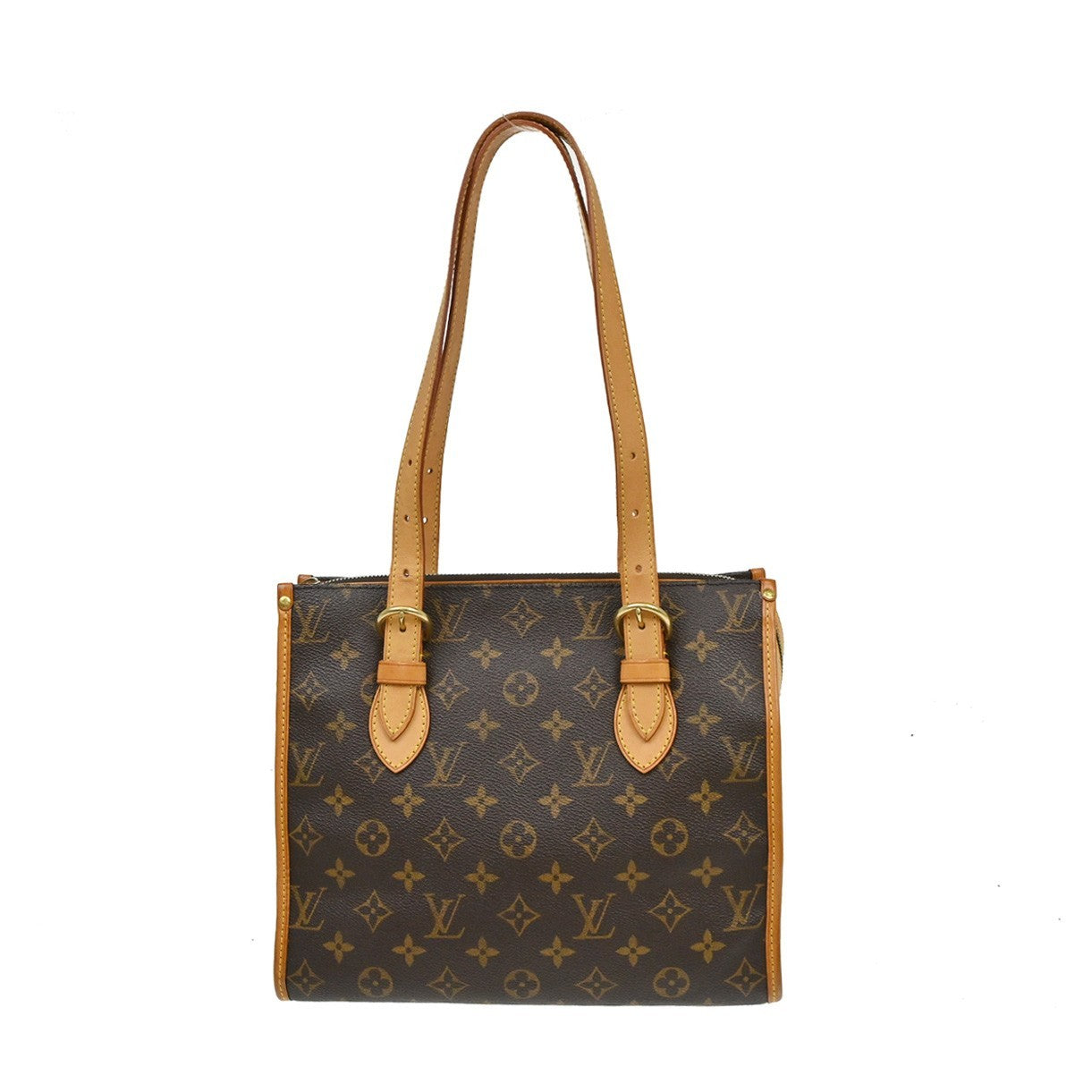 Louis Vuitton Popincourt Tote Monogram Canvas Brown Canvas Tote Bag Bag (Pre-Owned)