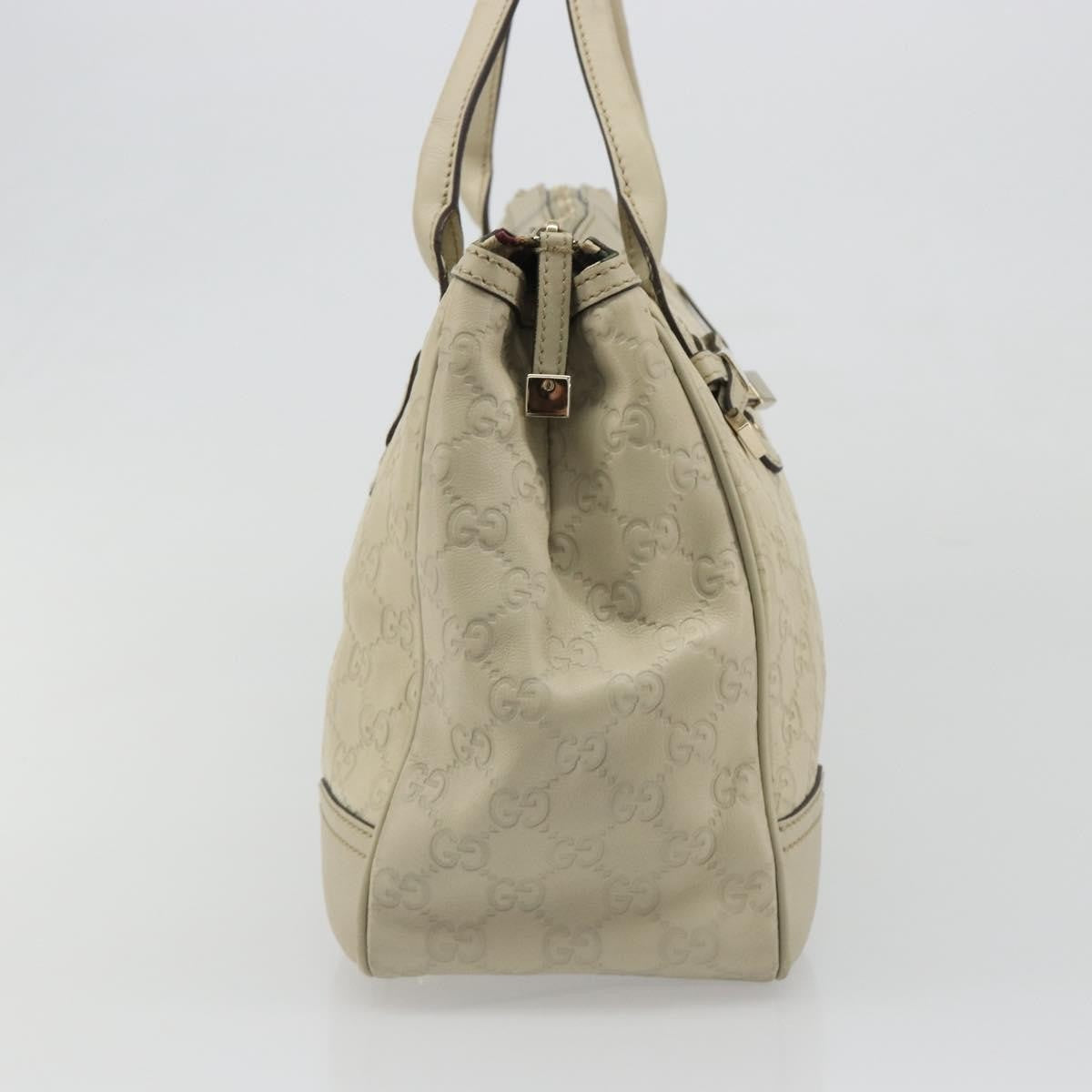 Gucci Princy Tote Guccissima Leather Beige Leather Shoulder Bag Bag (Pre-Owned)