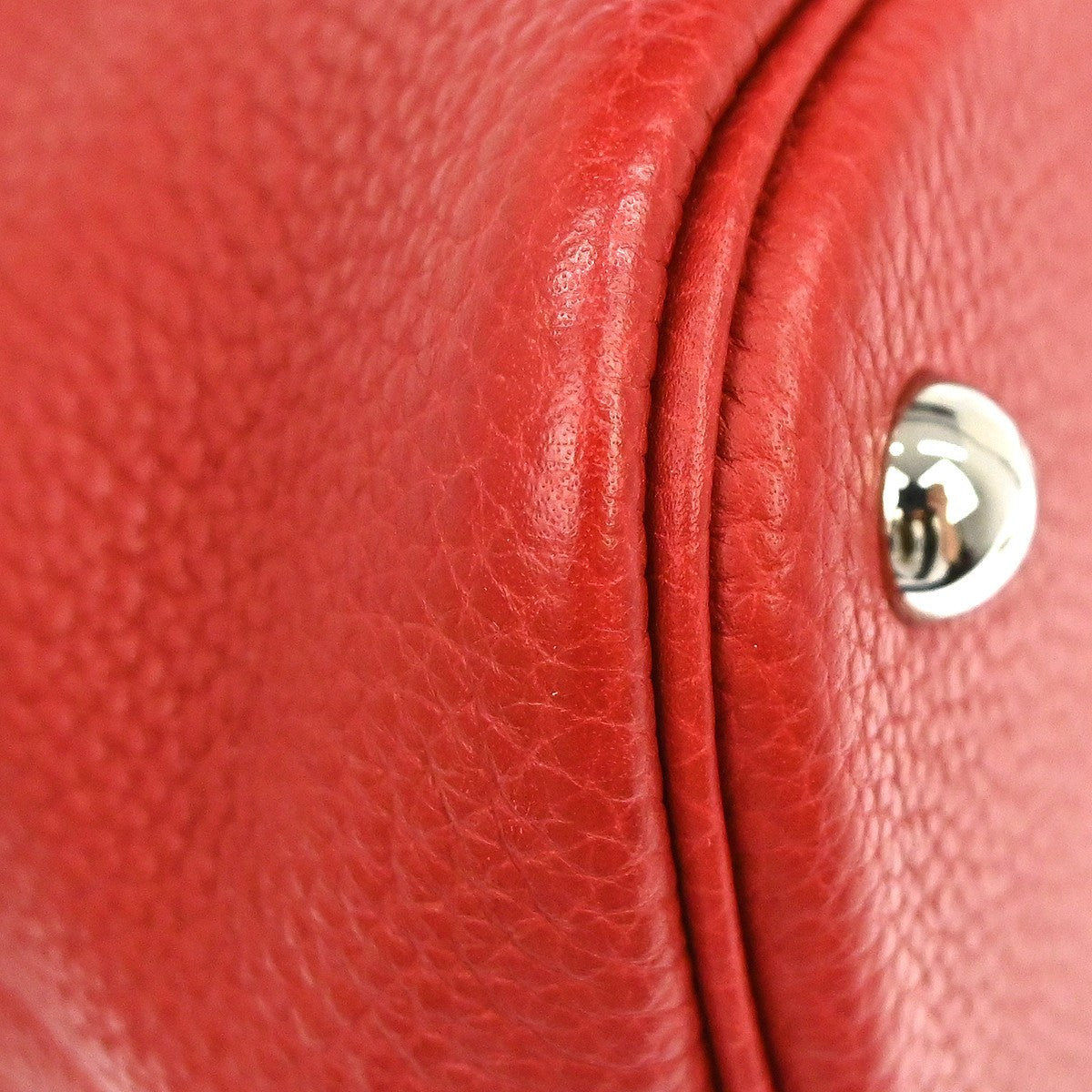 Hermes Bolide Clemence Red Leather Handbag (Pre-Owned)